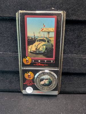 1977 Disney's HERBIE GOES TO MONTE CARLO Commemorative Coin - New In Plastic 
