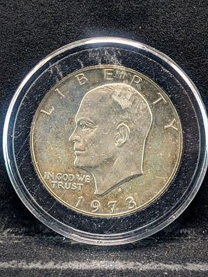 1973-S Eisenhower One Dollar, 40% Silver Condition PLEASE NOTE Some coins may have a grade on 