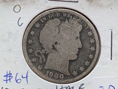 1900-O Silver Barber Half Dollar - New Orleans Mint! Condition PLEASE NOTE Some coins may have 