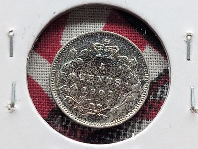 1901 Canada 5c. 925 Silver Condition PLEASE NOTE Some coins may have a grade on the package or 
