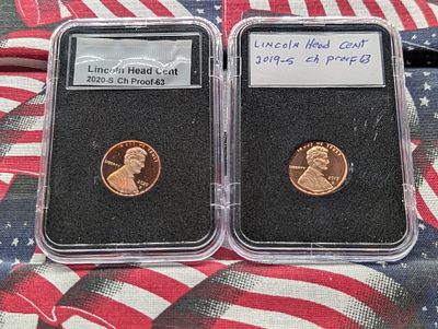 2019-S CH Proof & 2020-S CH Proof Lincoln Shield Cents. 2019-S CH Proof &amp; 2020-S CH Proof 