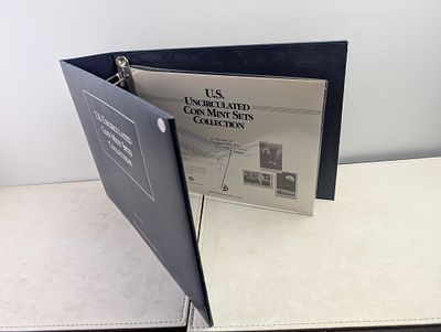 *EMPTY* US Uncirculated Coin Mint Sets Collection Binder *NO COINS* Condition PLEASE NOTE Some 