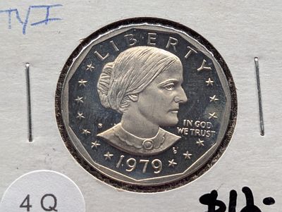 1979-S Susan B. Anthony One Dollar Coin Condition PLEASE NOTE Some coins may have a grade on 
