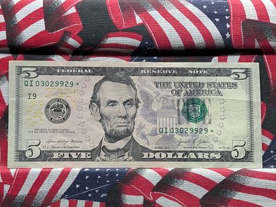 2021- $5 Federal Reserve Note, Star Replacement Note Condition PLEASE NOTE Some coins may have 