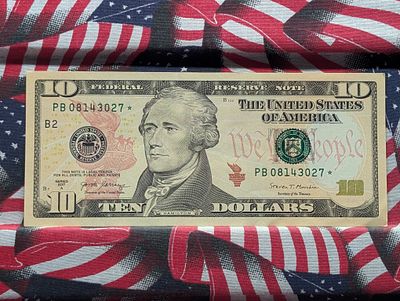 2017A-$10 Federal Reserve Note, Star Replacement Note Condition PLEASE NOTE Some coins may have 
