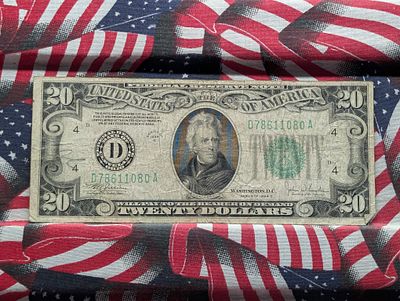 1934C-$20 Federal Reserve Note Condition PLEASE NOTE Some coins may have a grade on the package 