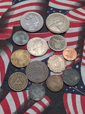 Thirteen World Coins Mixed Dates and Countries Condition PLEASE NOTE Some coins may have a 