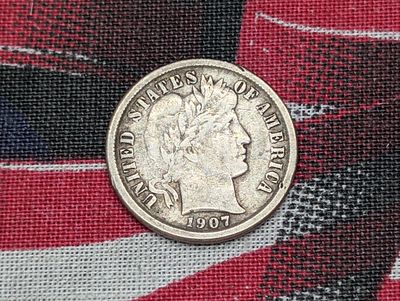 1907-O Barber Dime Condition PLEASE NOTE Some coins may have a grade on the package or in the 