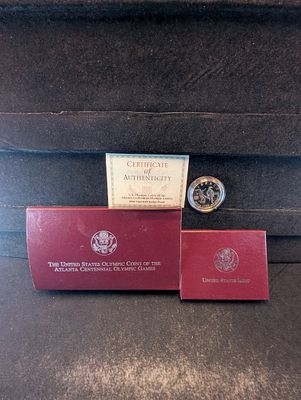 1996-S U.S. Mint Proof Clad Half Dollar U.S. Olympic Coin in OGP w/ COA Condition PLEASE NOTE 