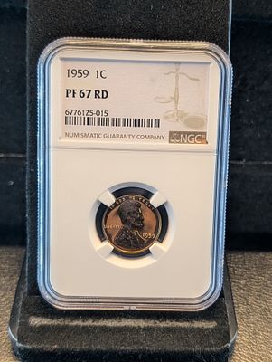 1959 Lincoln Cent, PF 67 RD, NGC Condition PLEASE NOTE Some coins may have a grade on the 