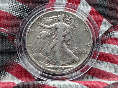 1945 Walking Liberty Half Dollar Condition PLEASE NOTE Some coins may have a grade on the 