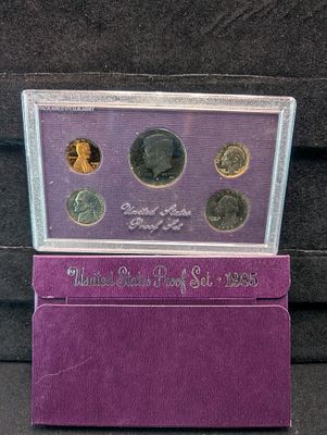 1985-S U.S. Proof Set In OGP Condition PLEASE NOTE Some coins may have a grade on the package 