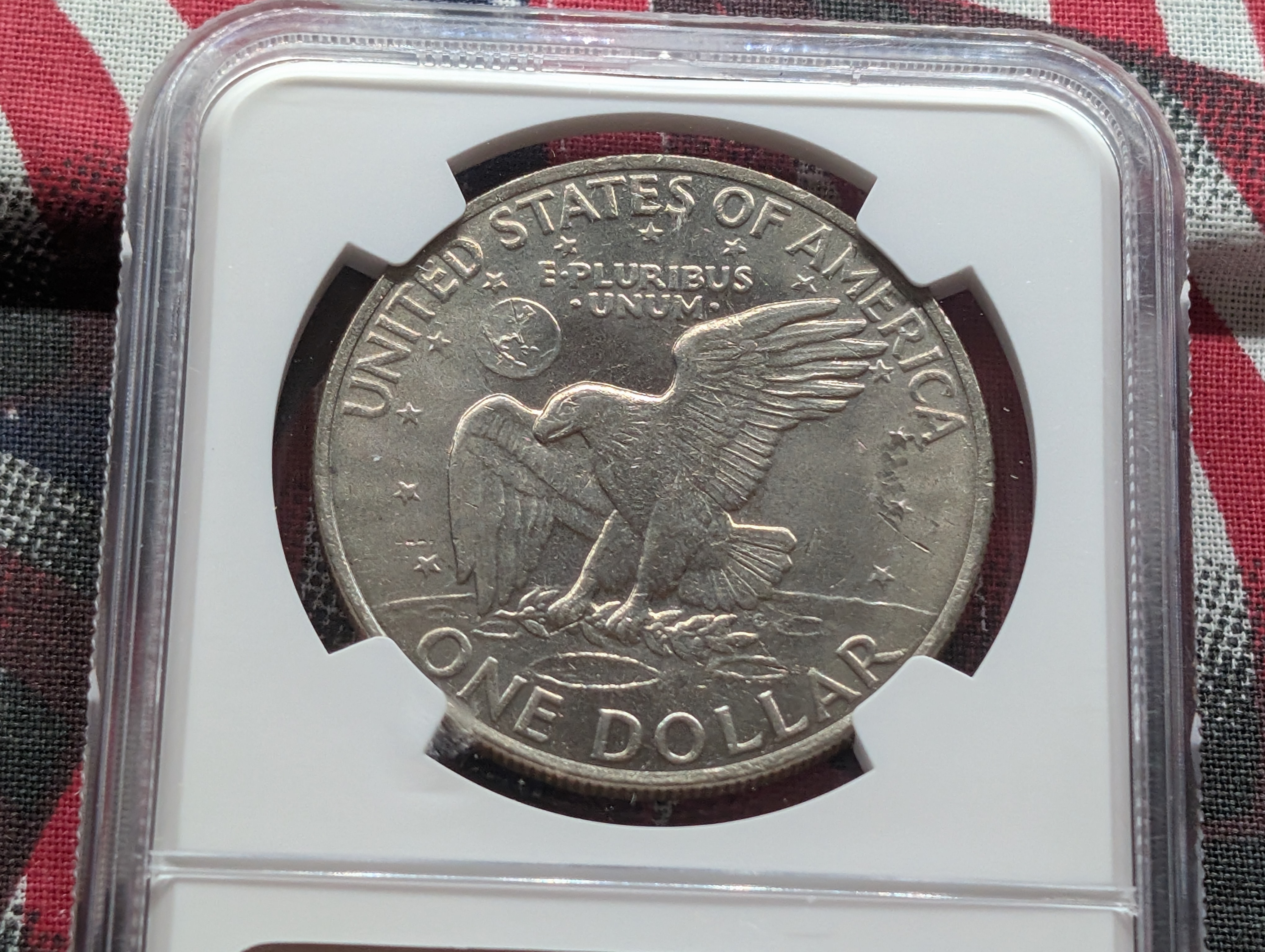 1972 Type 1 Eisenhower Dollar - NGC MS65