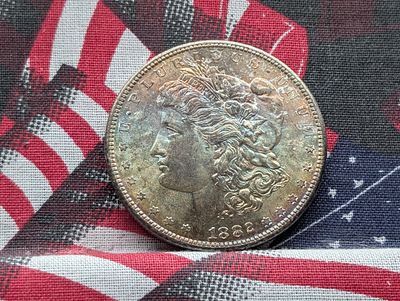 1882-S Morgan Silver Dollar W/ Toning Condition PLEASE NOTE Some coins may have a grade on the 