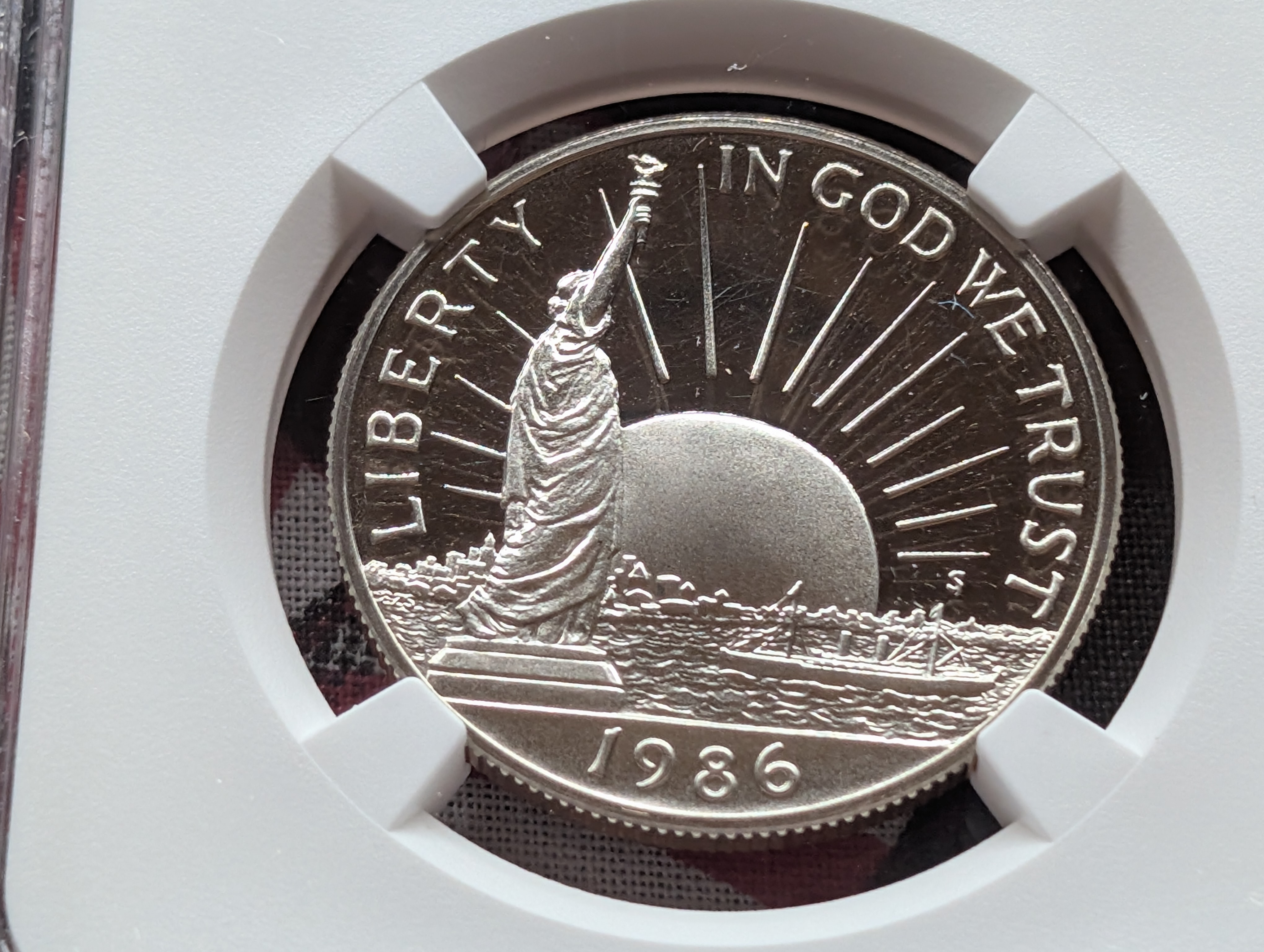 1986-S PROOF Statue of Liberty Commemorative Half Dollar - NGC PF69 ULTRA CAMEO