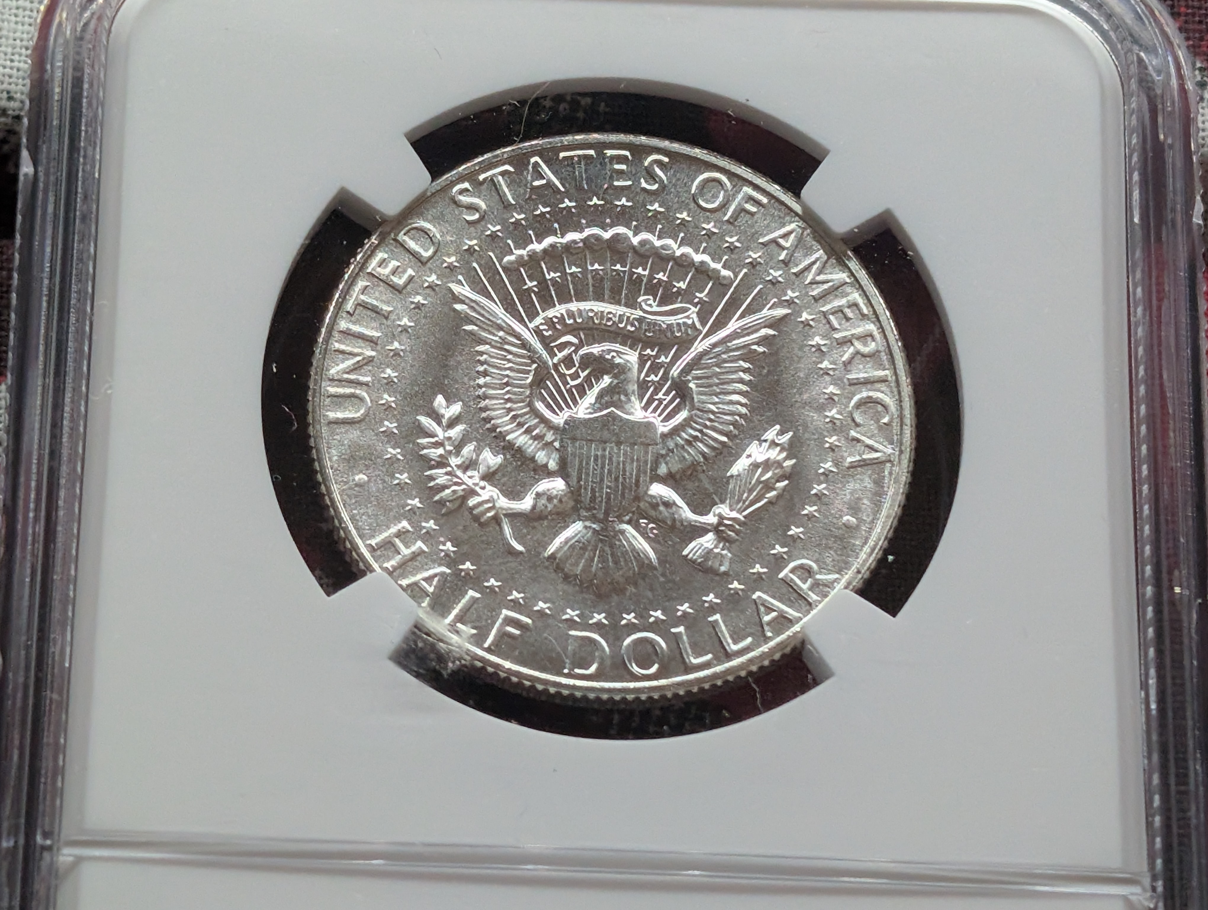 1965 SMS Kennedy Silver Half Dollar 40% Silver - NGC MS67
