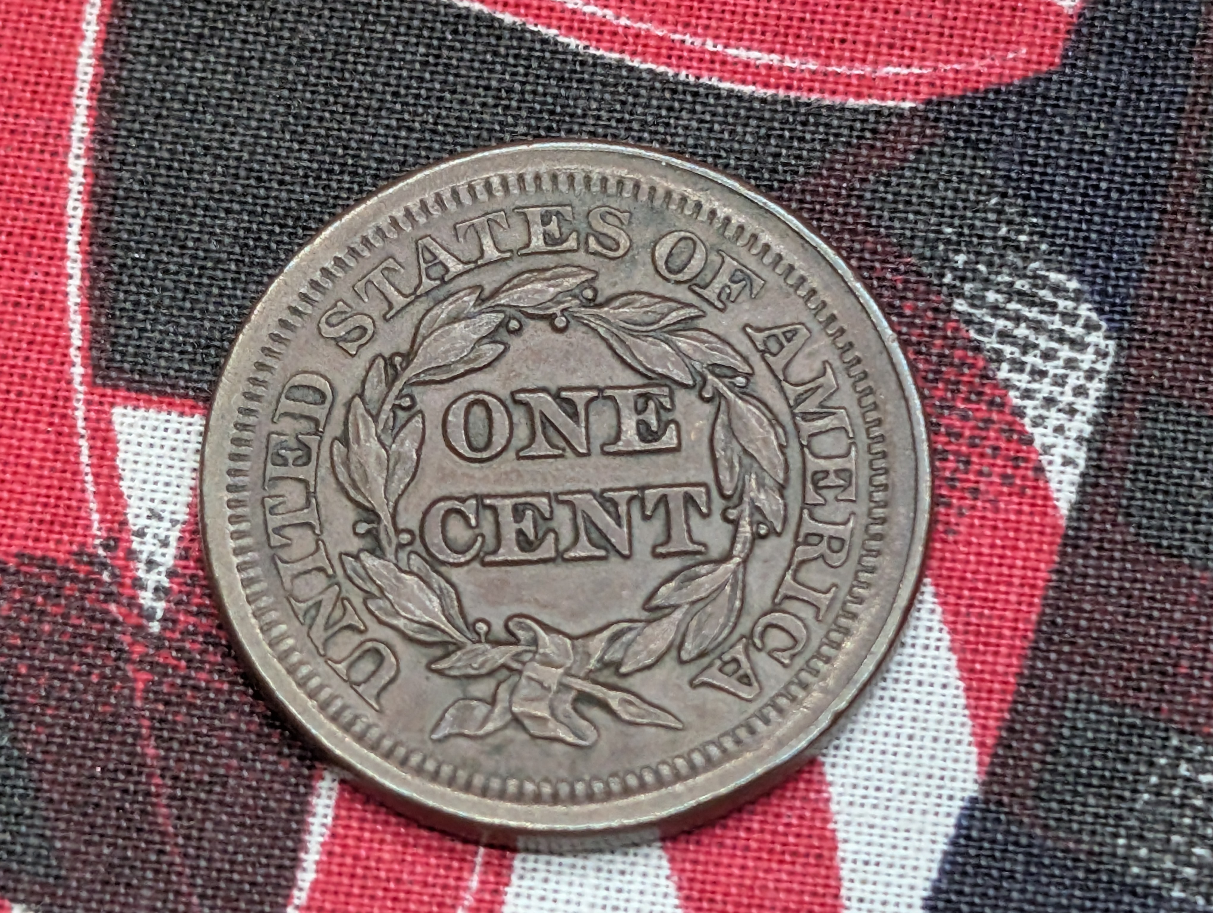 1852 Braided Hair Large Cent
