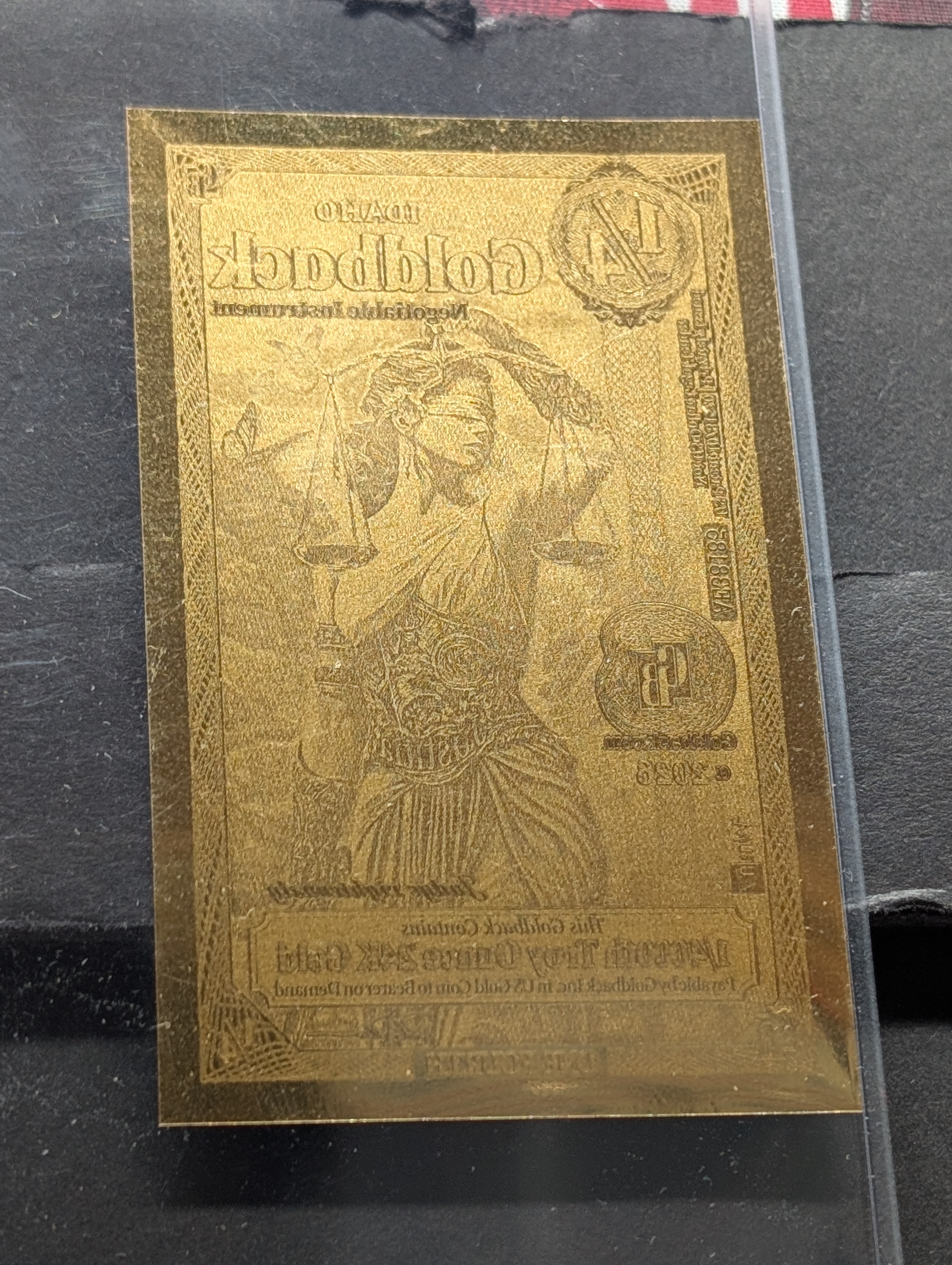 1/4000th Troy Oz. 24k GOLD 2026 Idaho 1/4th Dollar Goldback