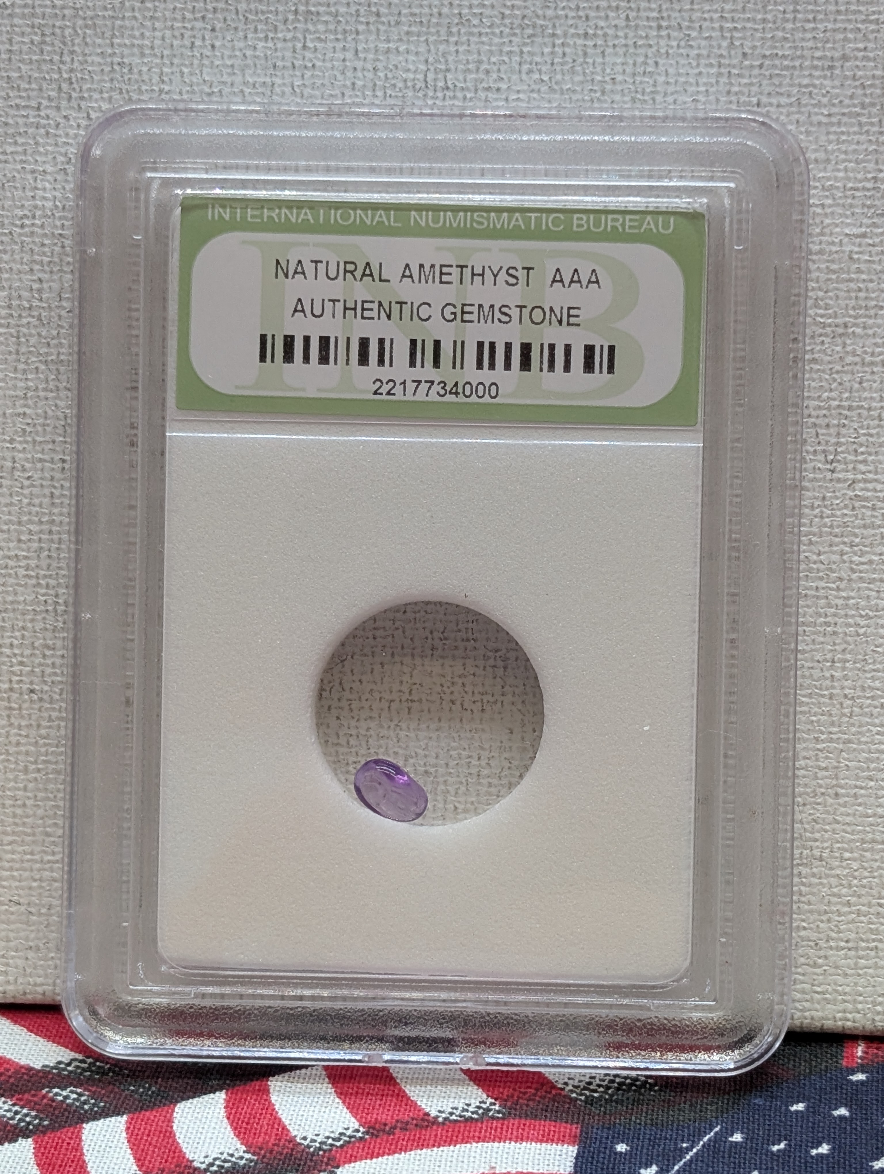 Lot of 8 Various BEAUTIFUL Authentic Gemstones - All Slabbed International Numismatic Bureau