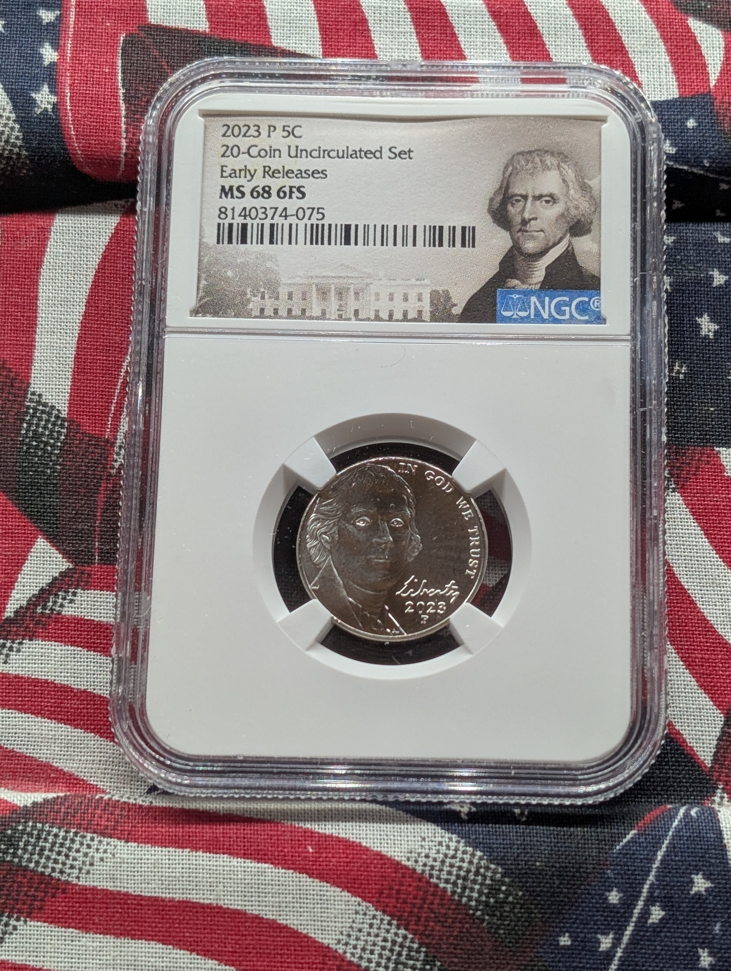 2023-P Jefferson Nickel - NGC MS68 6FS - Early Release