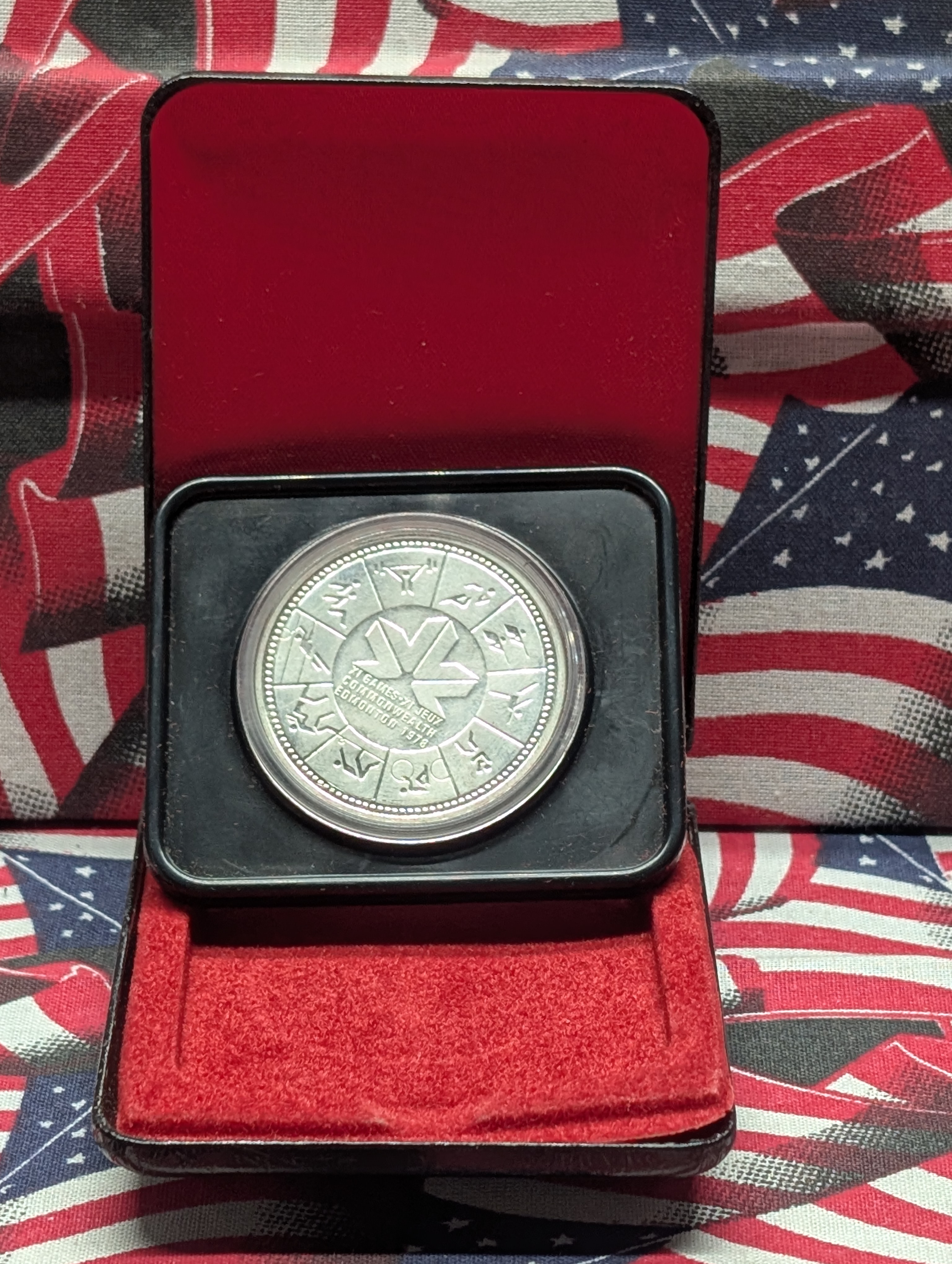 1978 Canada Commonwealth Edmonton XI Games Silver Dollar in OGP