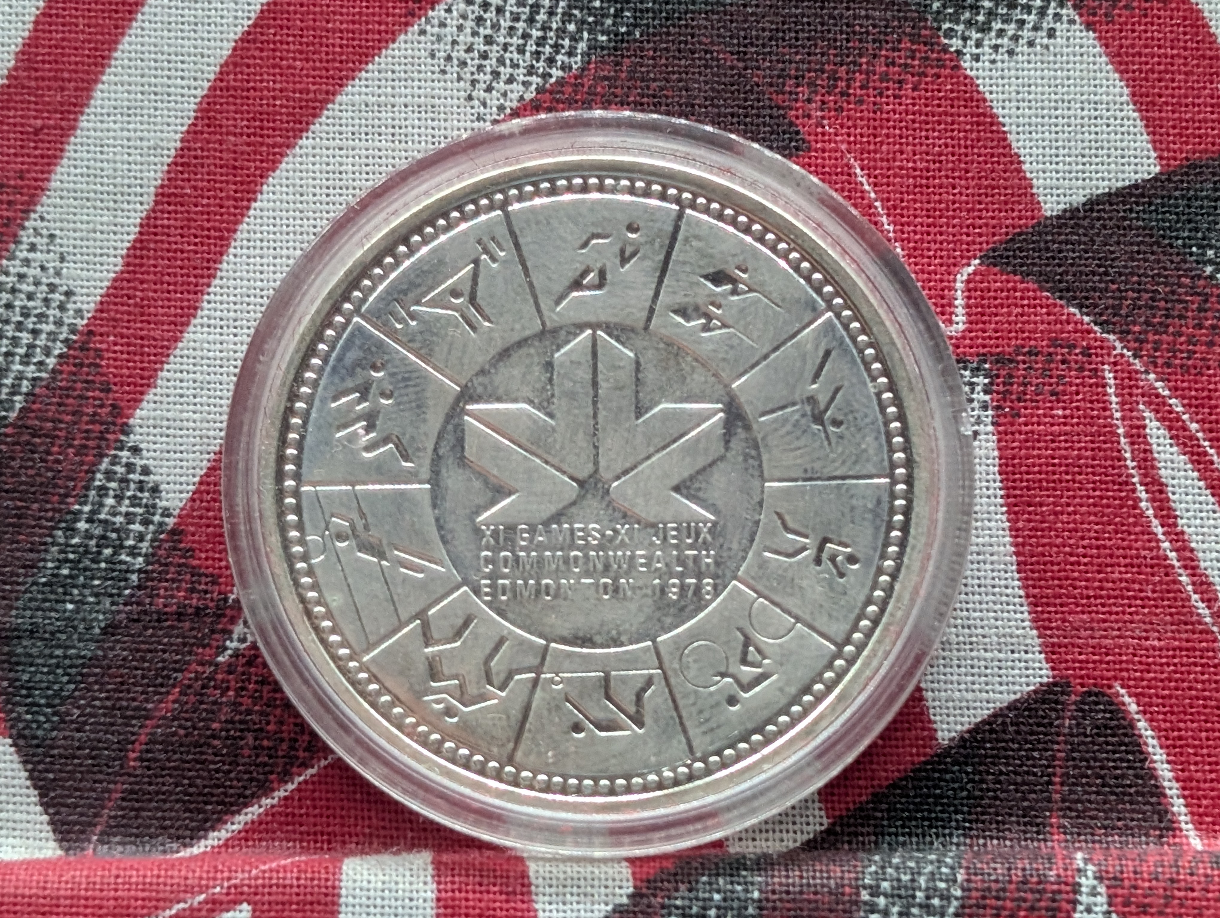 1978 Canada Commonwealth Edmonton XI Games Silver Dollar in OGP
