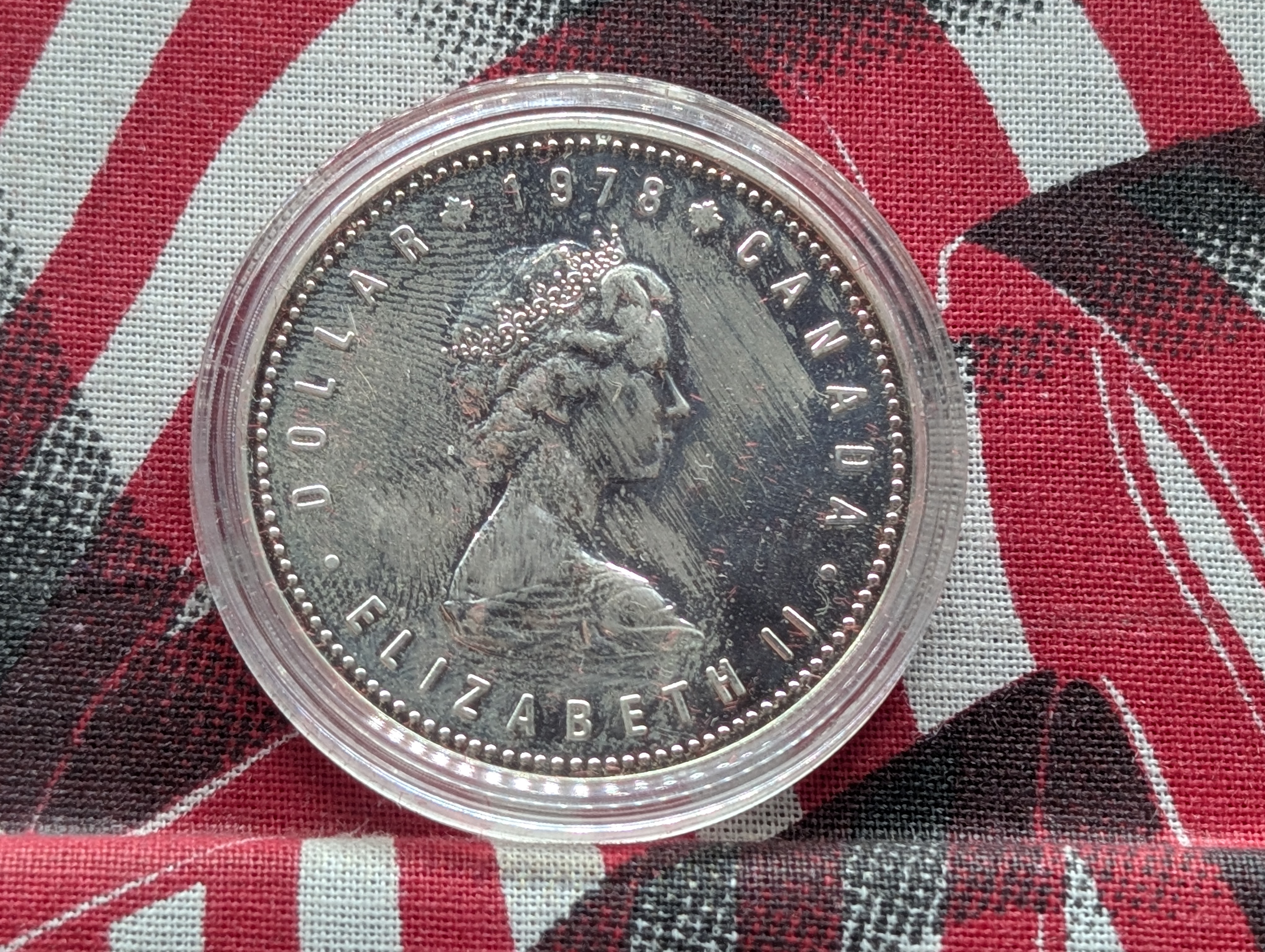 1978 Canada Commonwealth Edmonton XI Games Silver Dollar in OGP