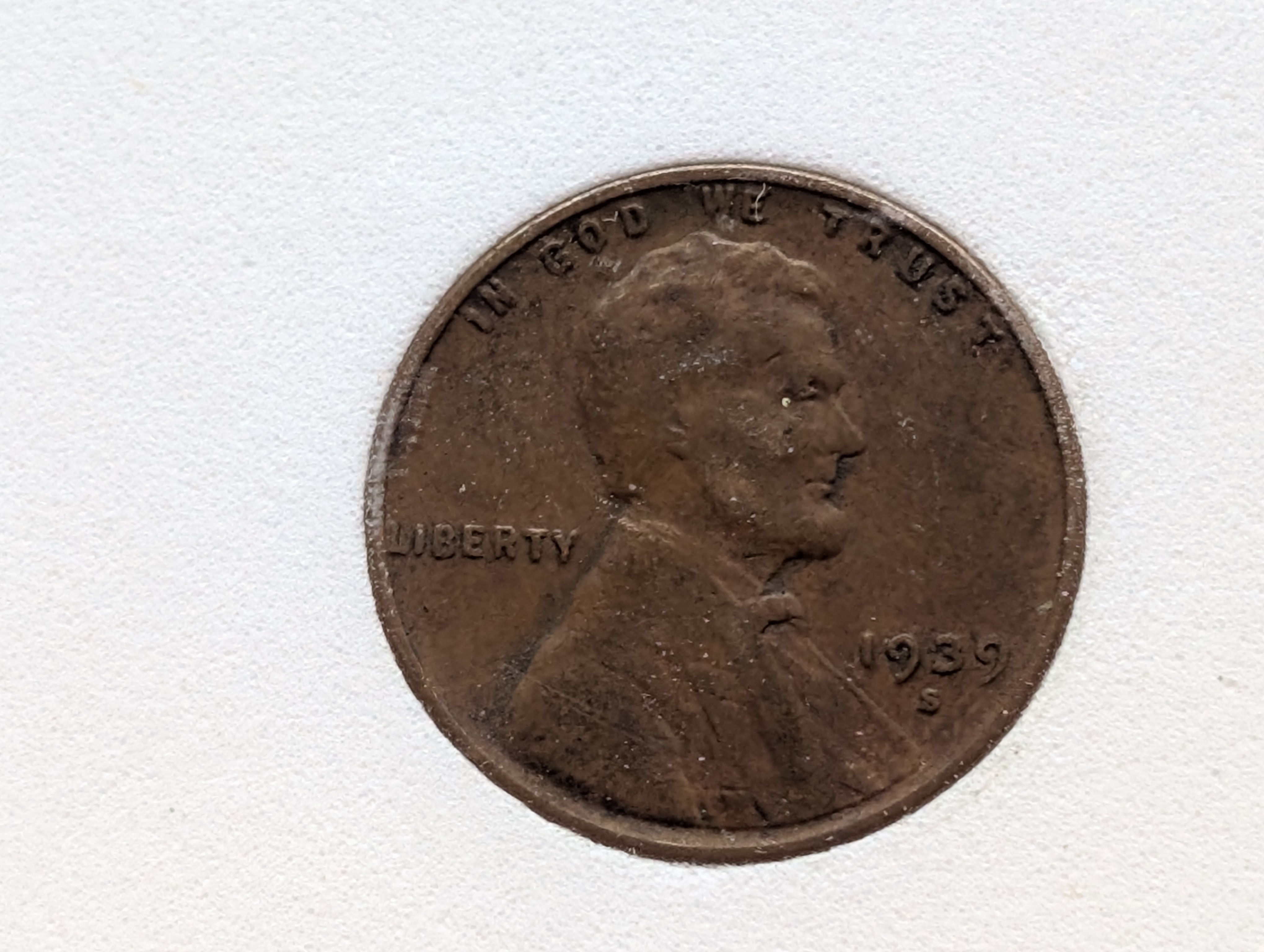 1939-S Lincoln Wheat Cent - IGS Grading Cert. F-12