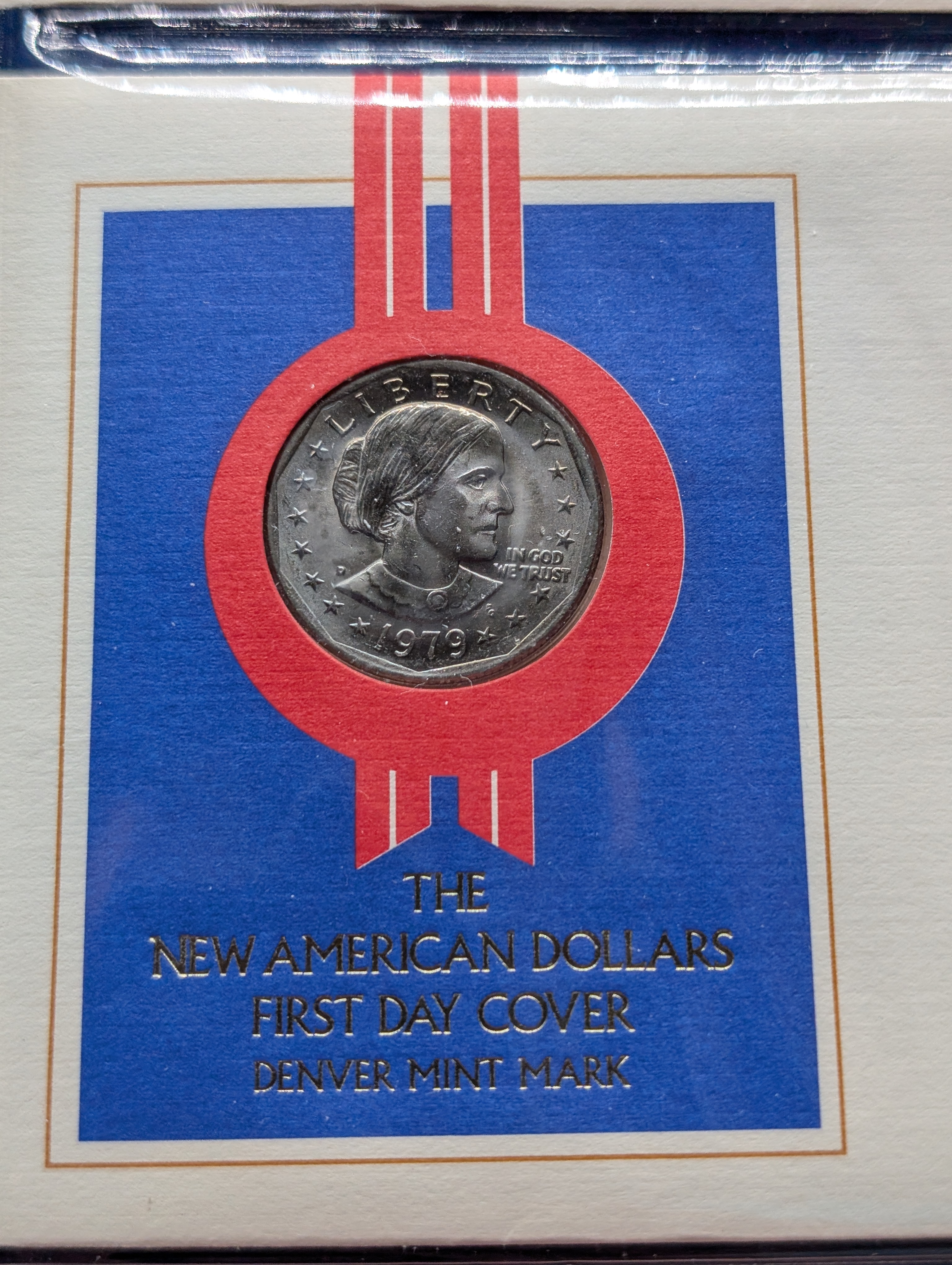 The New American Dollars First Day Cover Mint Mark Collection in Display w/ COA - 1979 Susan B. Anthony