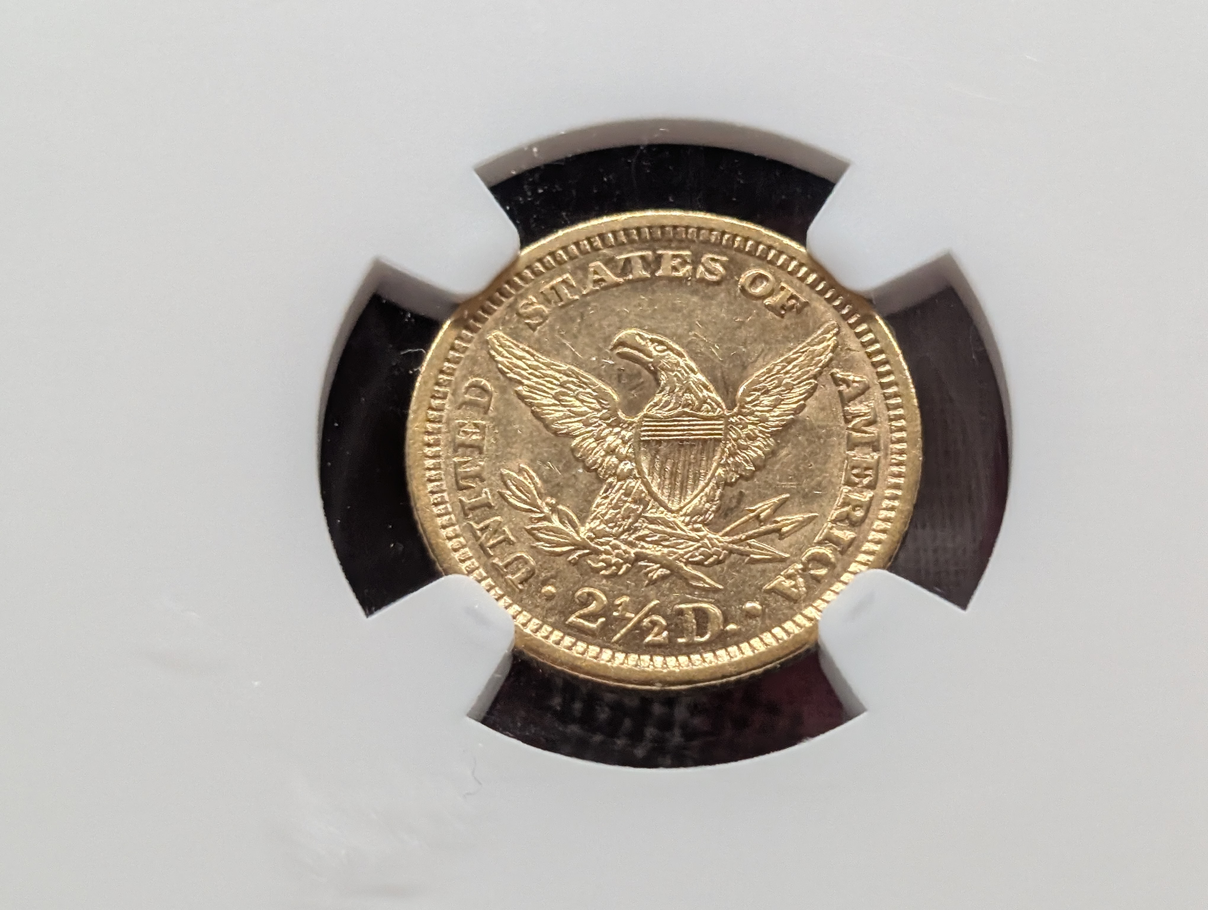 1903 Liberty Head $2.50 90% GOLD Quarter Eagle - NGC AU58