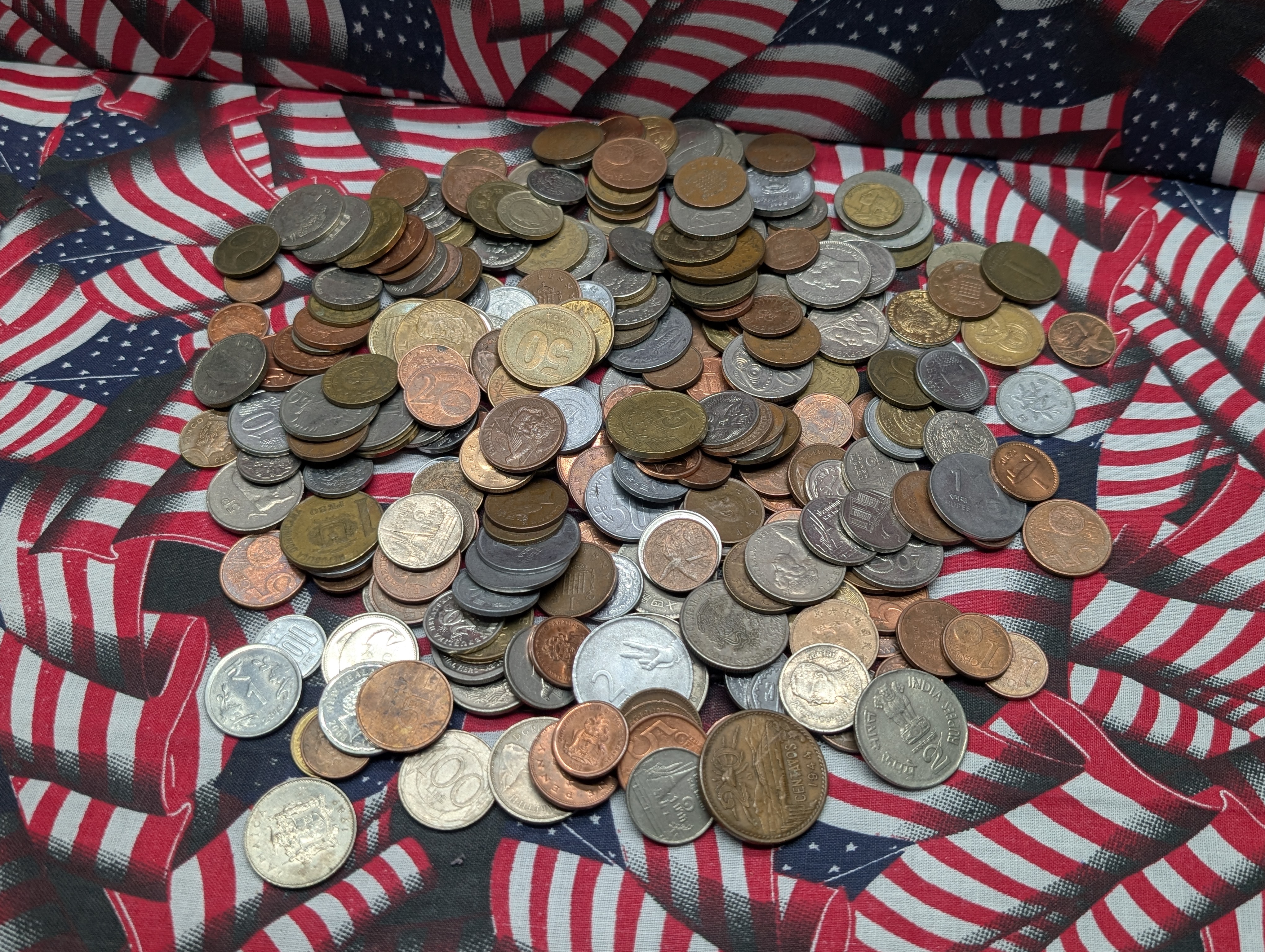 1.9 Lbs. of Various Vintage & Modern World Coins