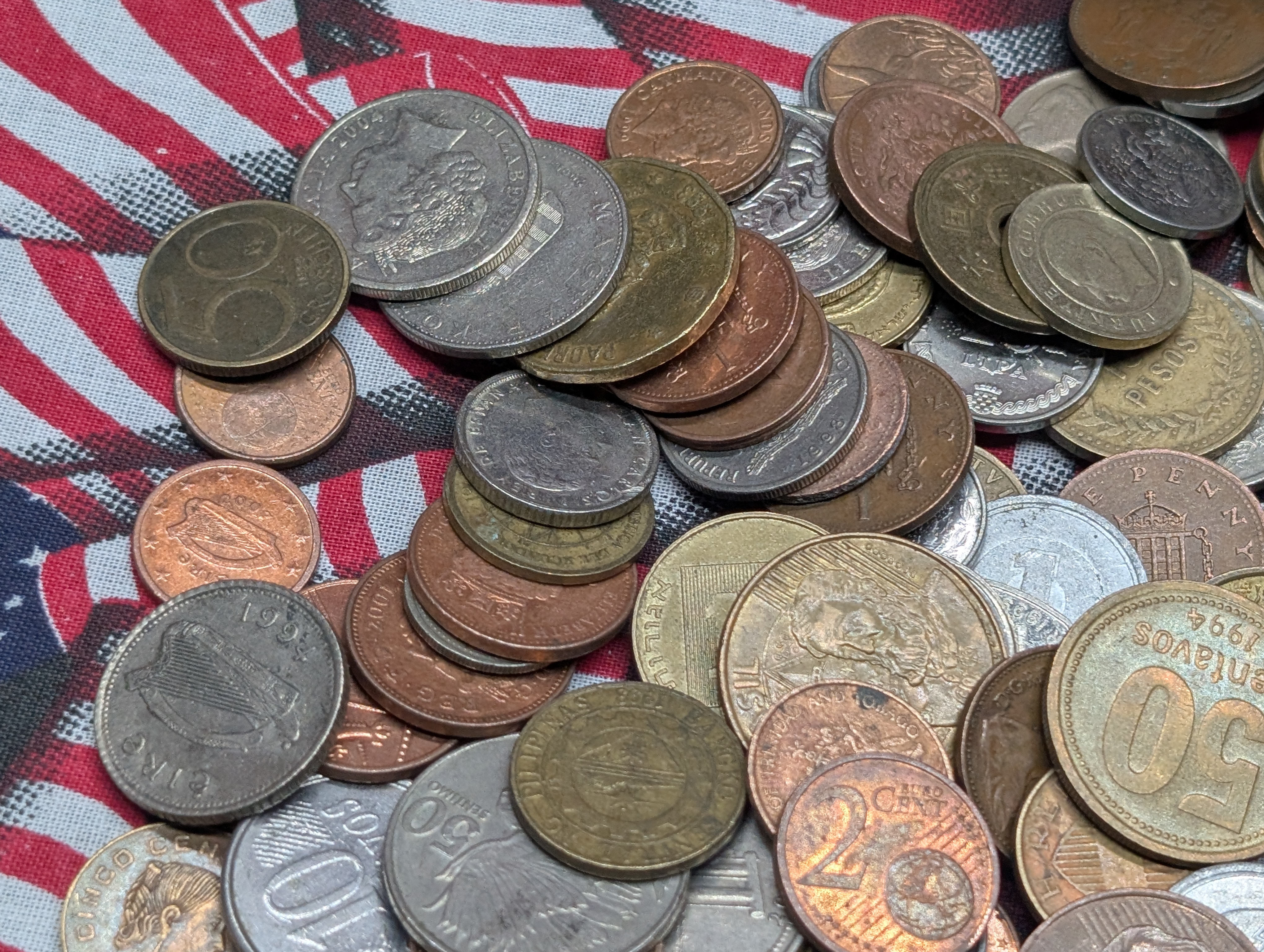 1.9 Lbs. of Various Vintage & Modern World Coins