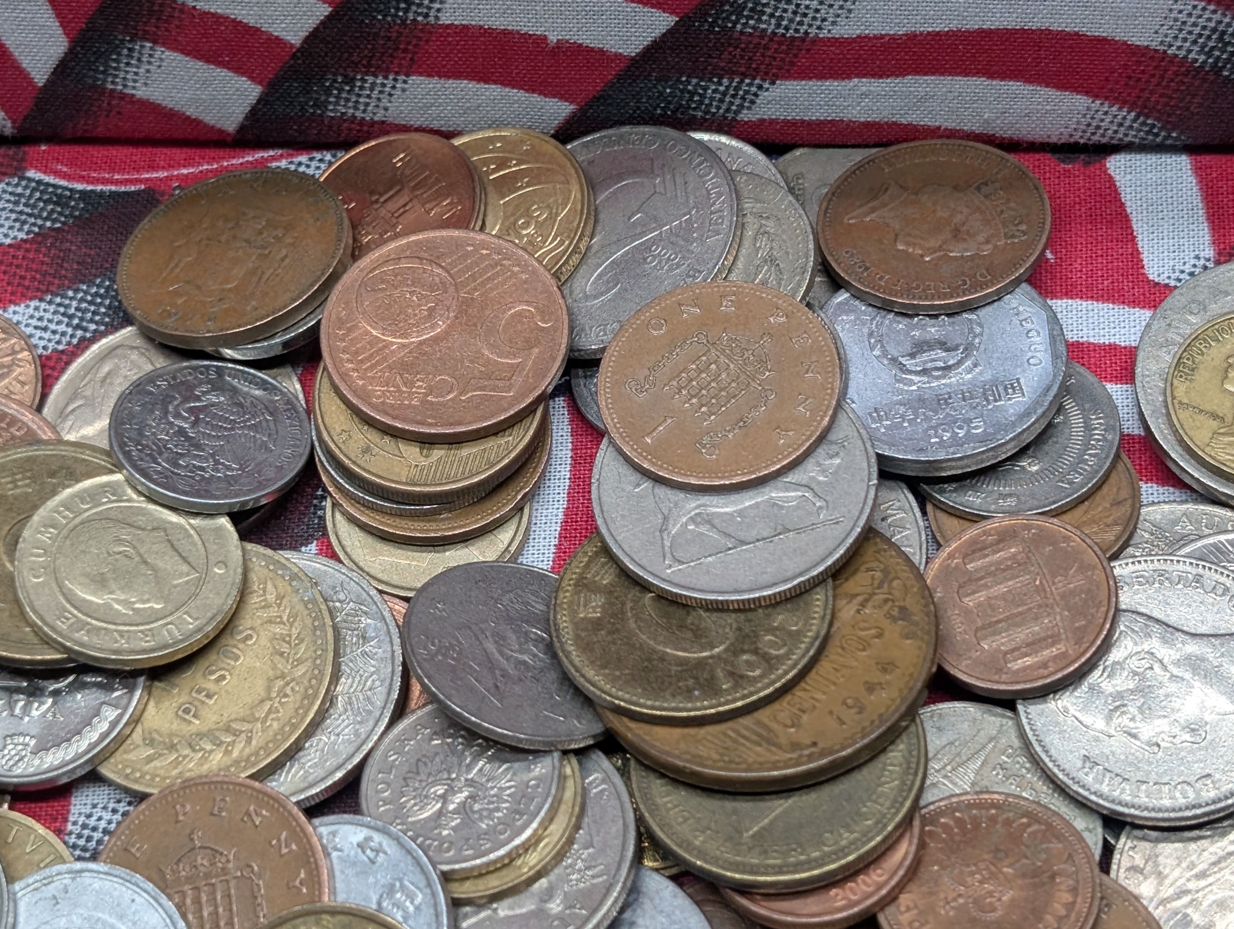 1.9 Lbs. of Various Vintage & Modern World Coins