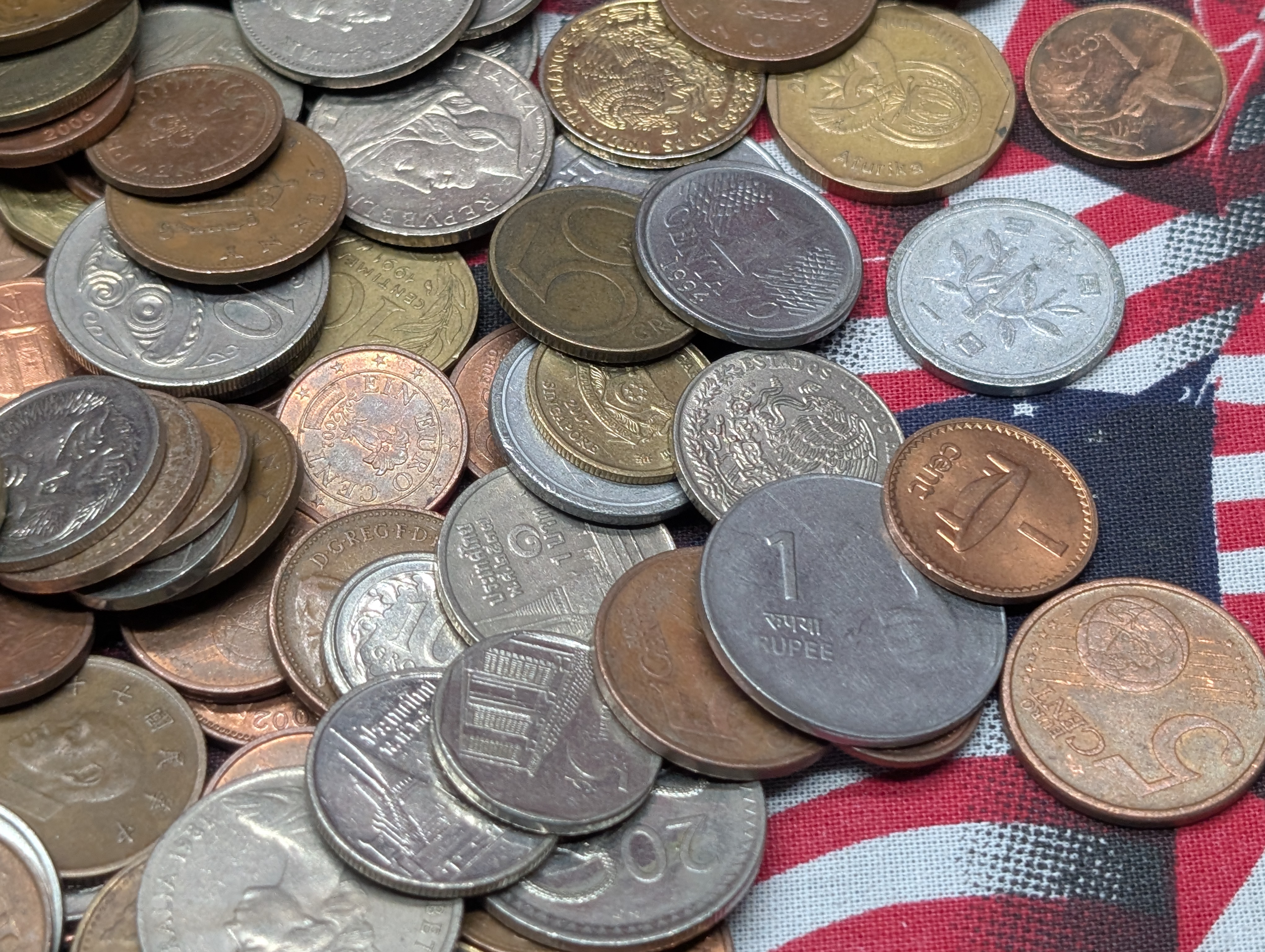 1.9 Lbs. of Various Vintage & Modern World Coins