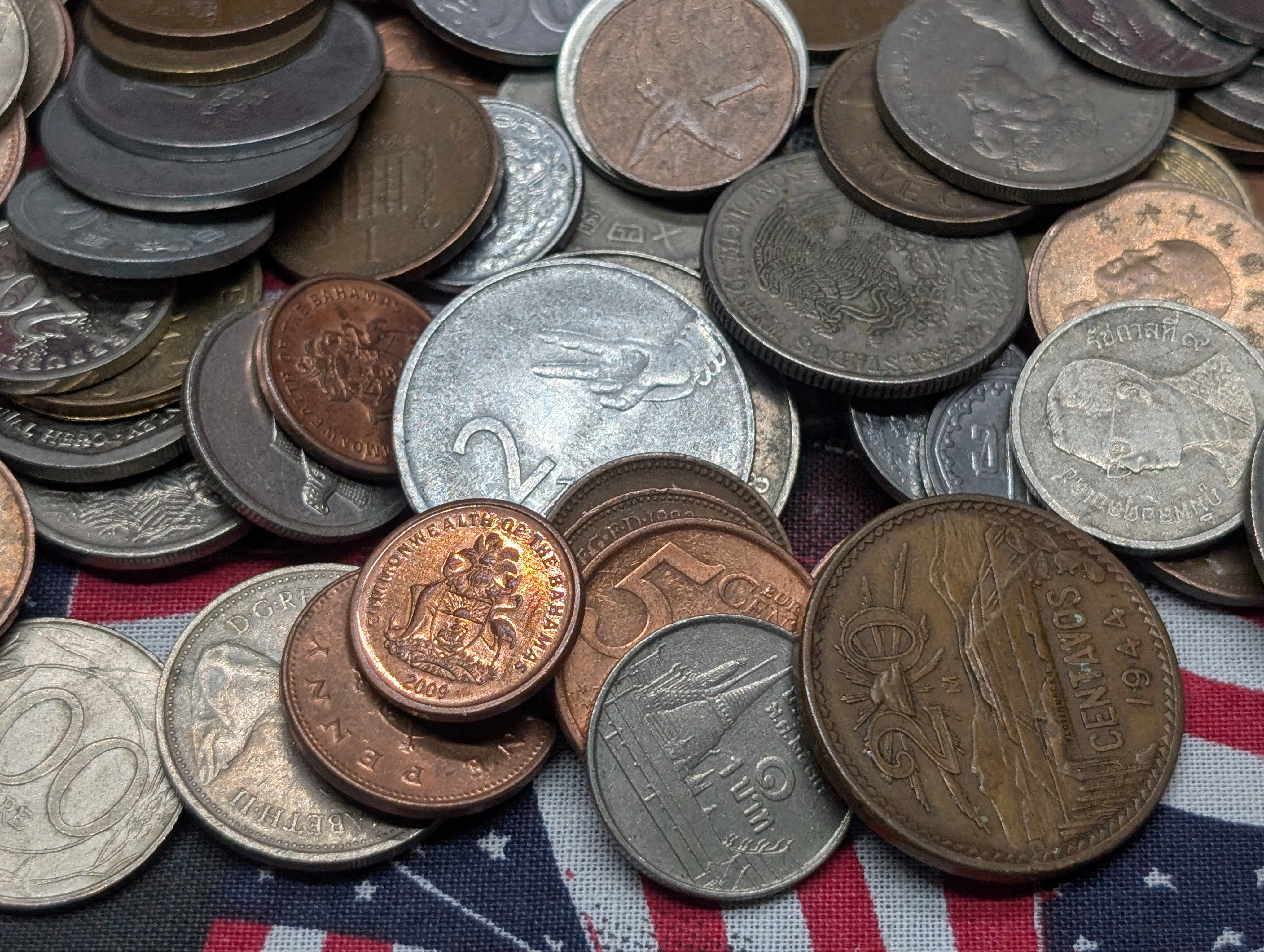 1.9 Lbs. of Various Vintage & Modern World Coins