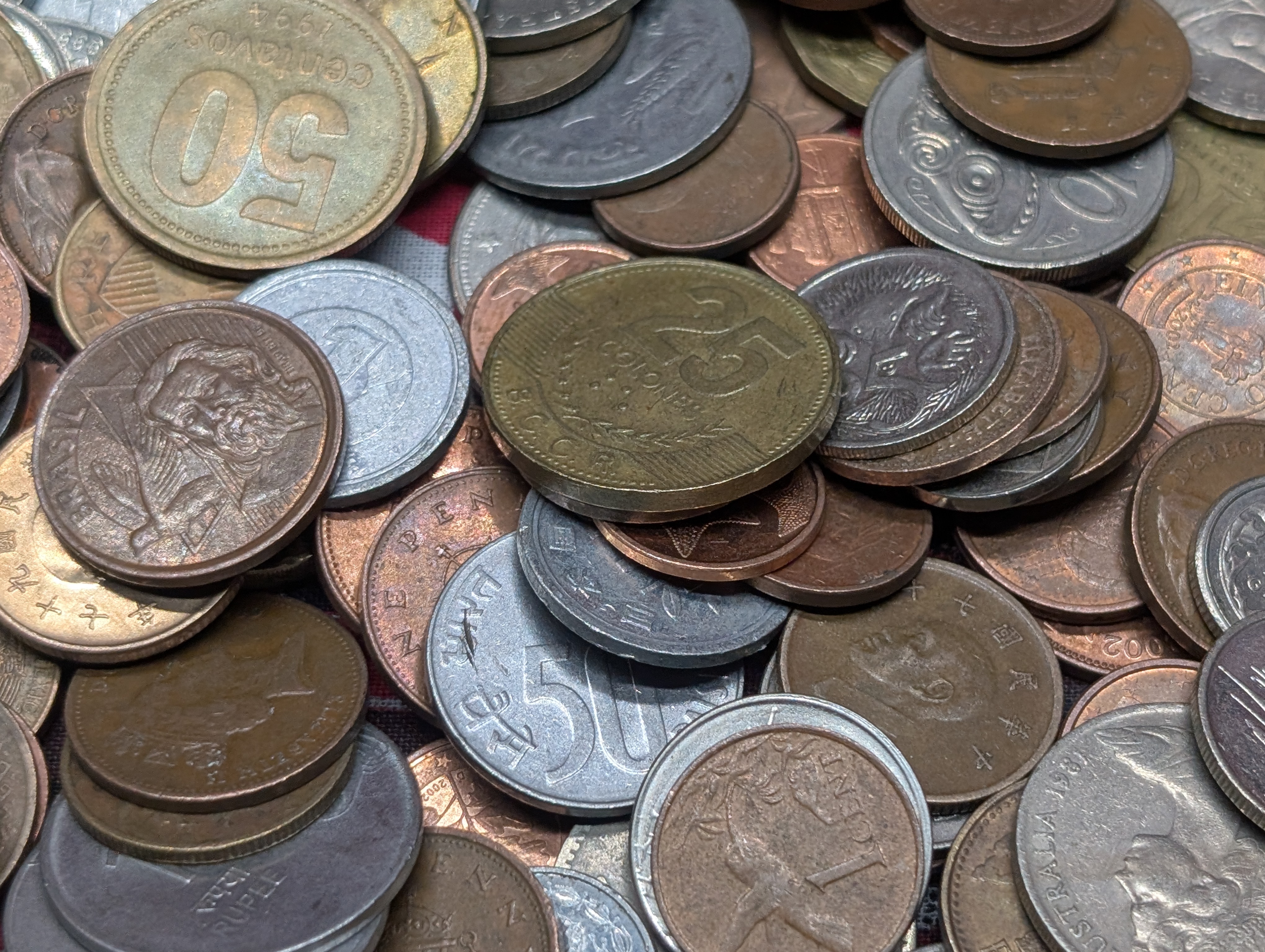1.9 Lbs. of Various Vintage & Modern World Coins