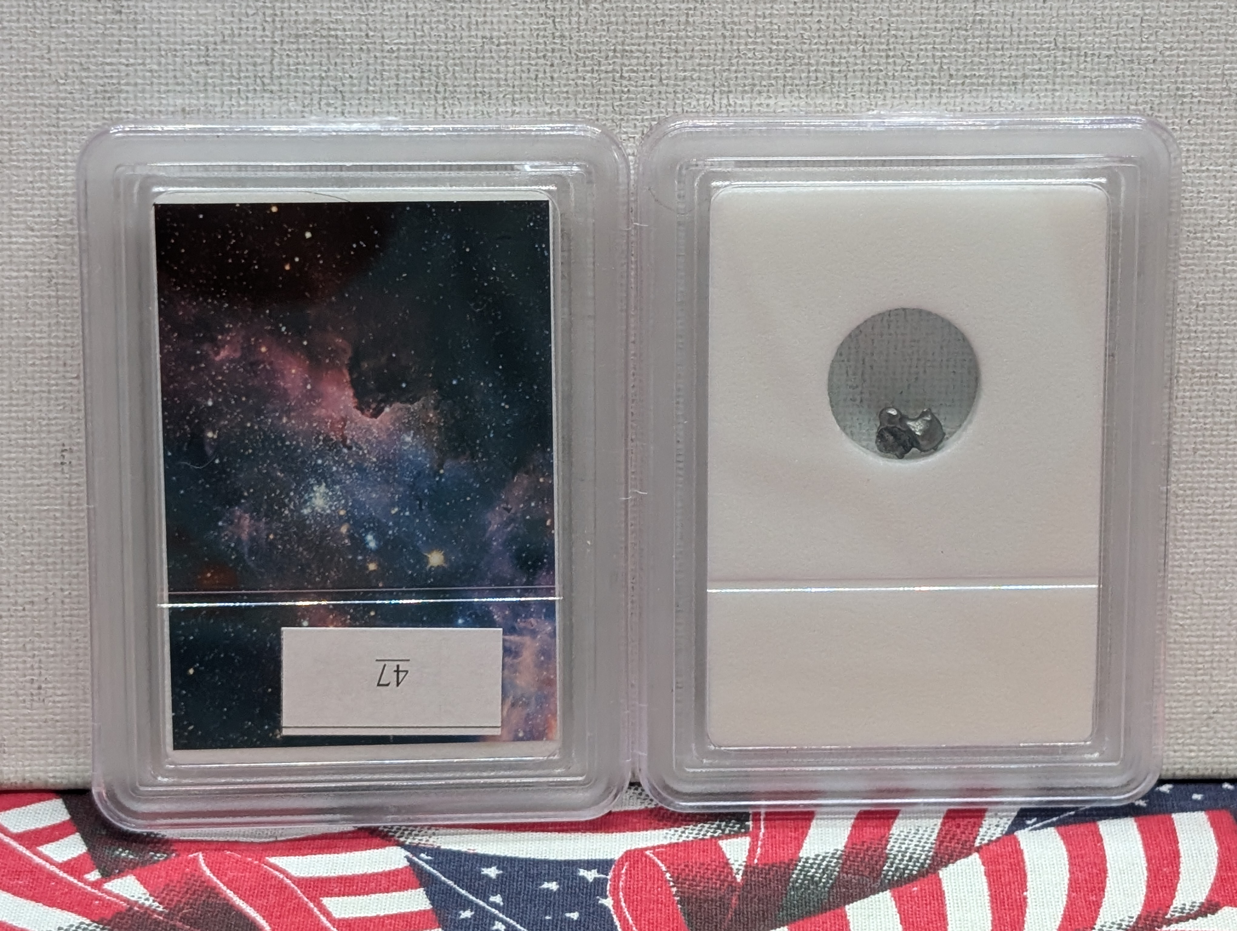Authentic Campo del Cielo Argentina Meteor Shower & Meteorite Space Rock (2 PCS) - Slabbed International Numismatic Bureau