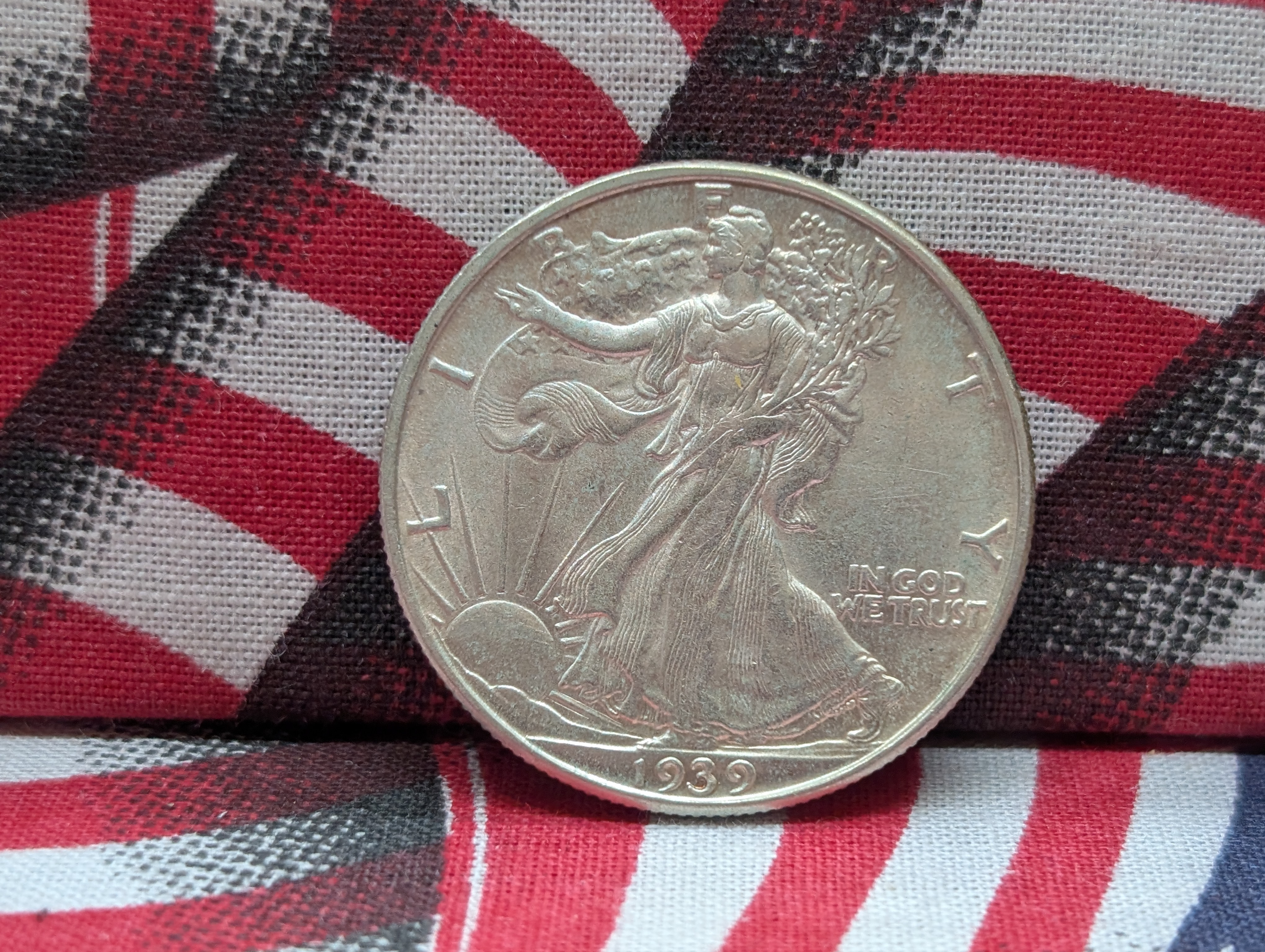 1939-D Walking Liberty 90% Silver Half Dollar