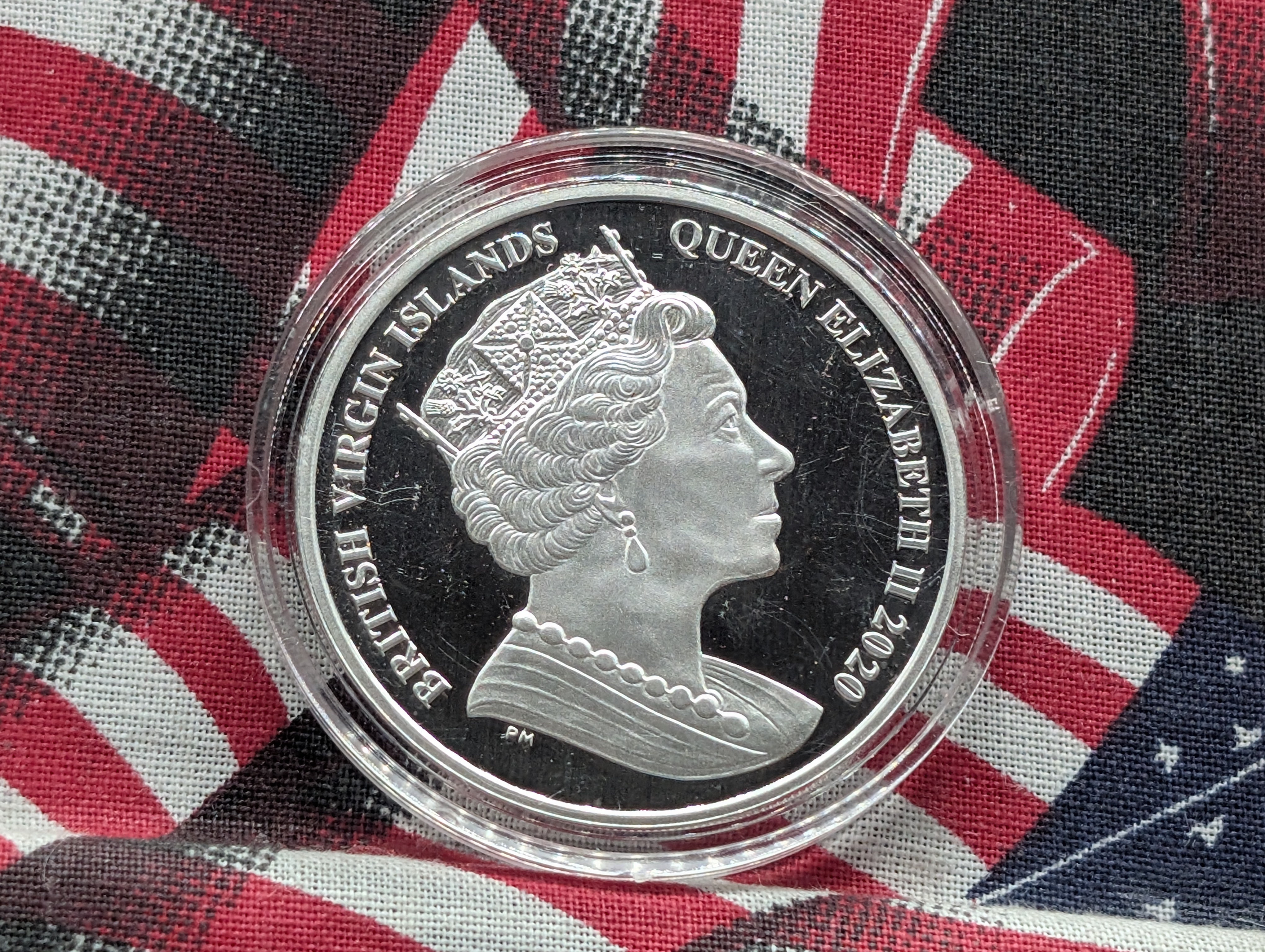 1 Oz. .999 FINE SILVER 2020 British Virgin Islands $1 The Mayflower Coin in Capsule