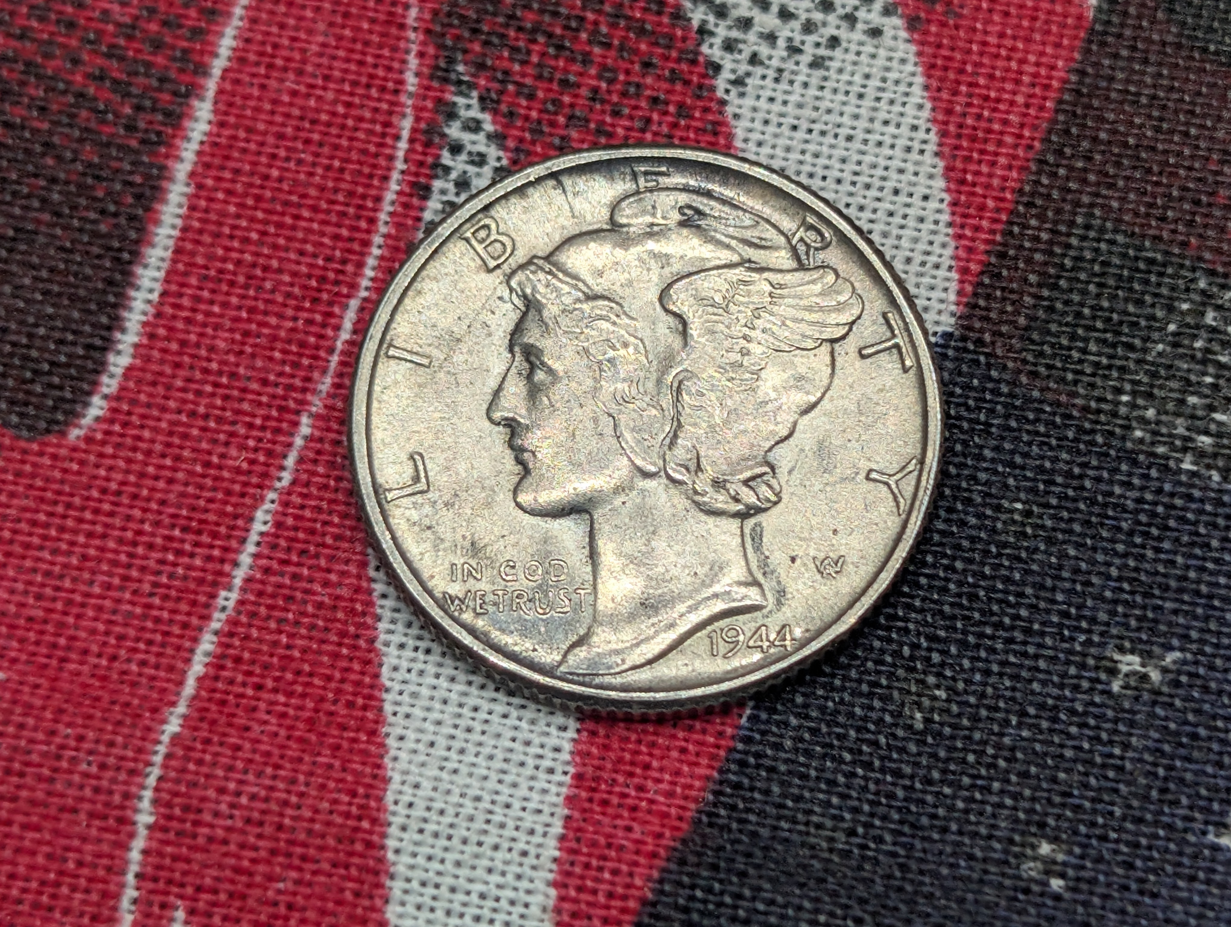1944-P Mercury 90% Silver Dime