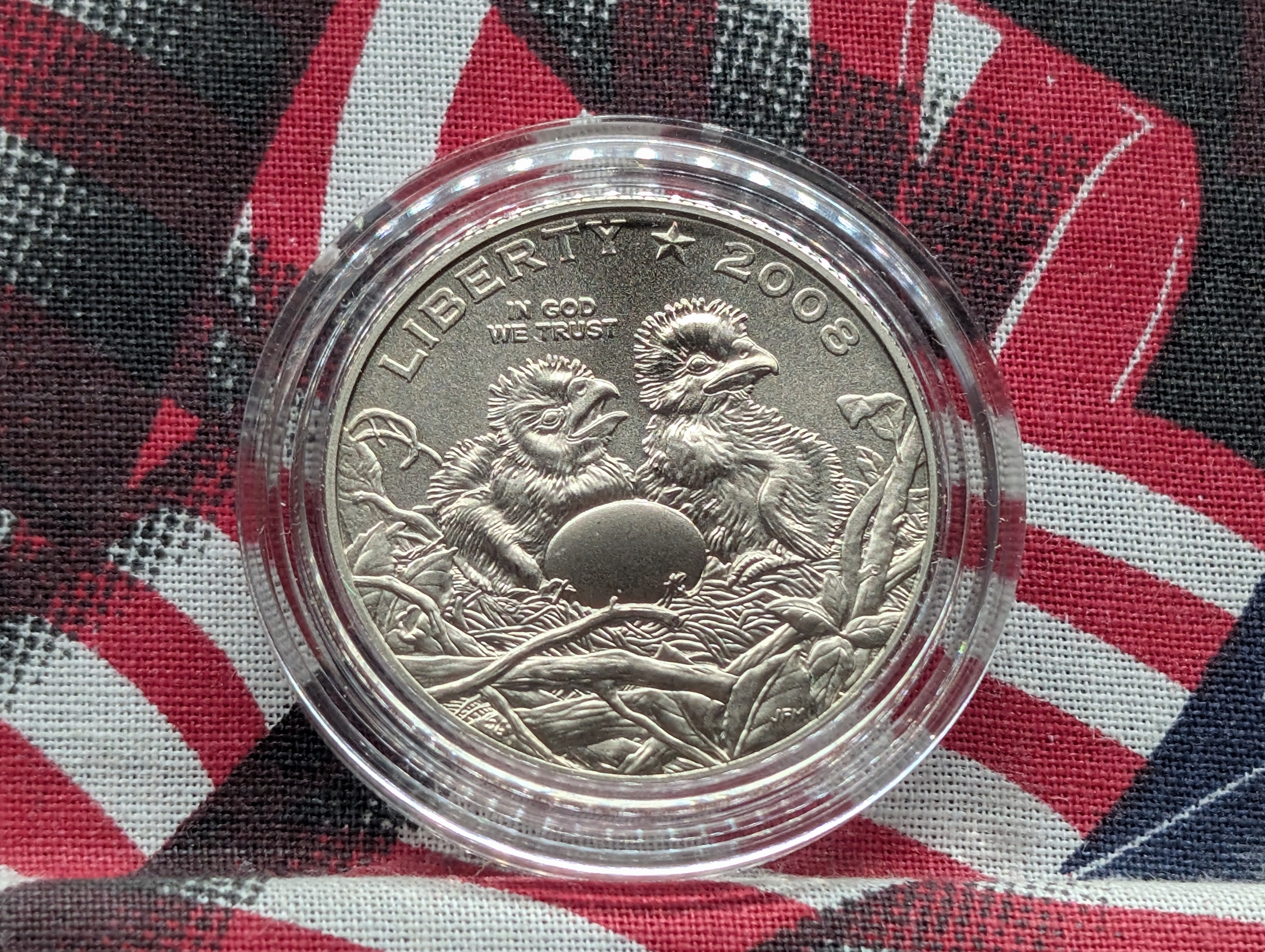 2008-S UNC Bald Eagle Commemorative Half Dollar in Government Capsule
