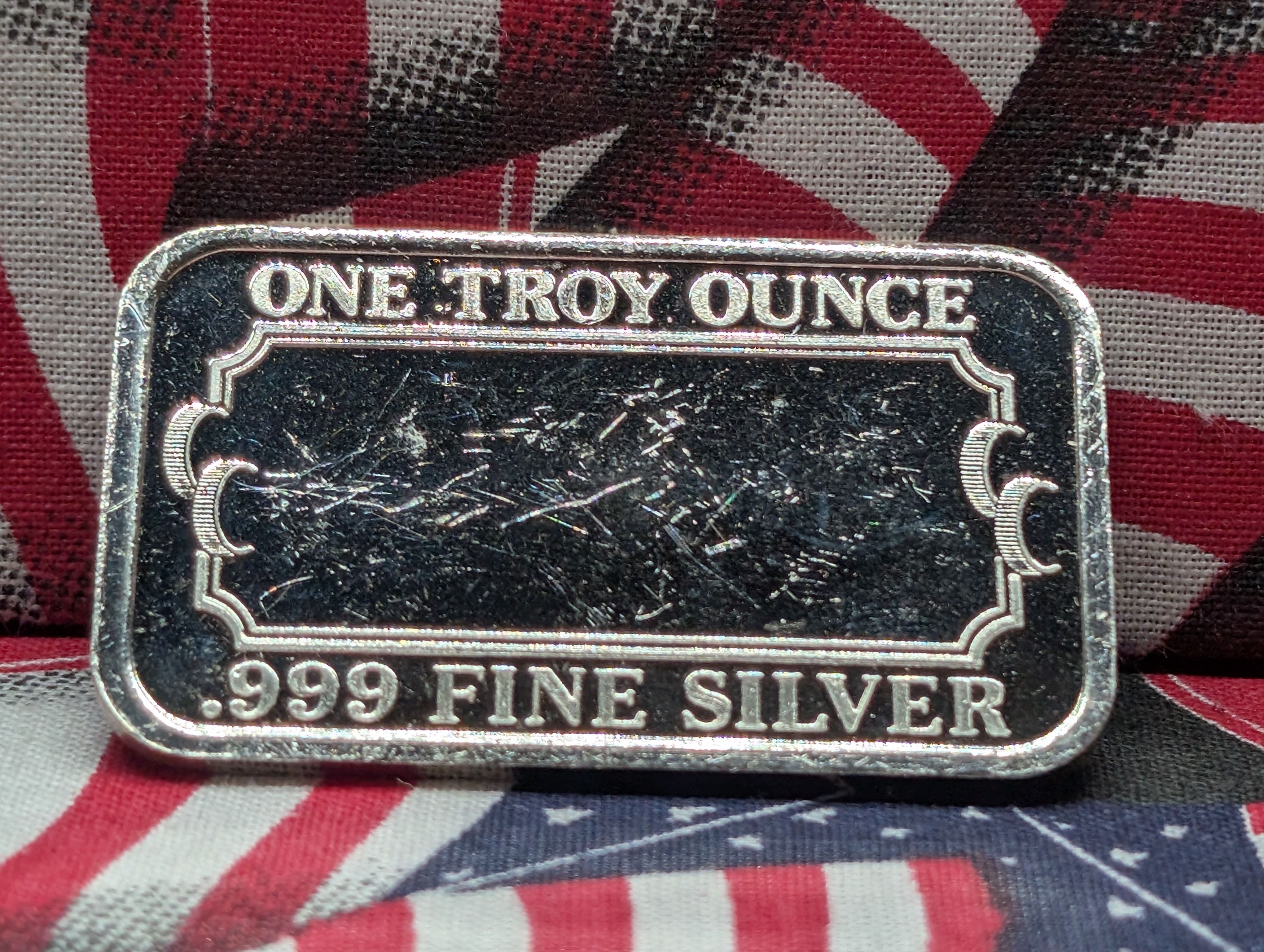1 Oz. .999 FINE SILVER It's A Boy Designed Art Bar