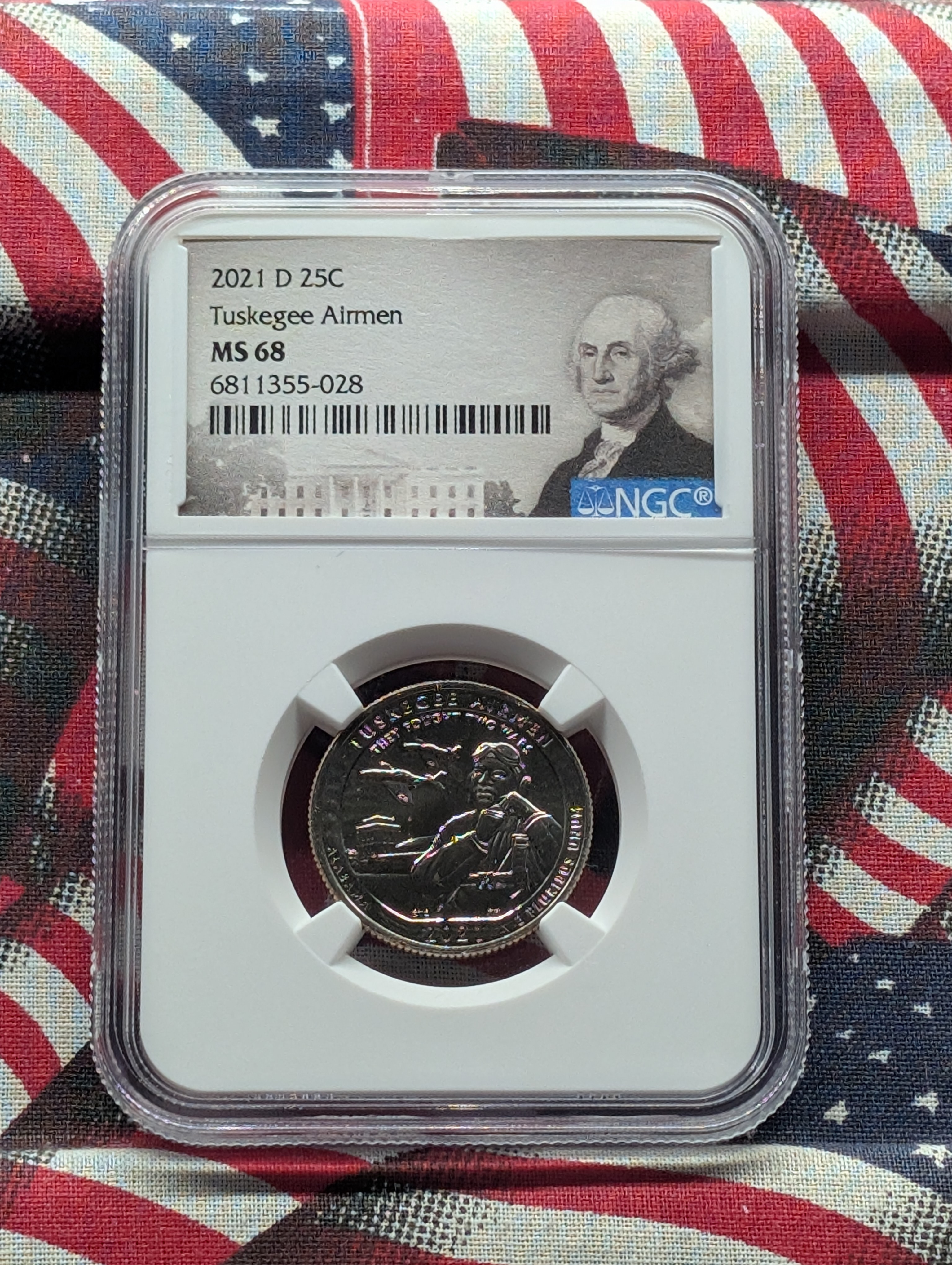 2021-D Tuskegee Airmen Quarter - NGC MS68