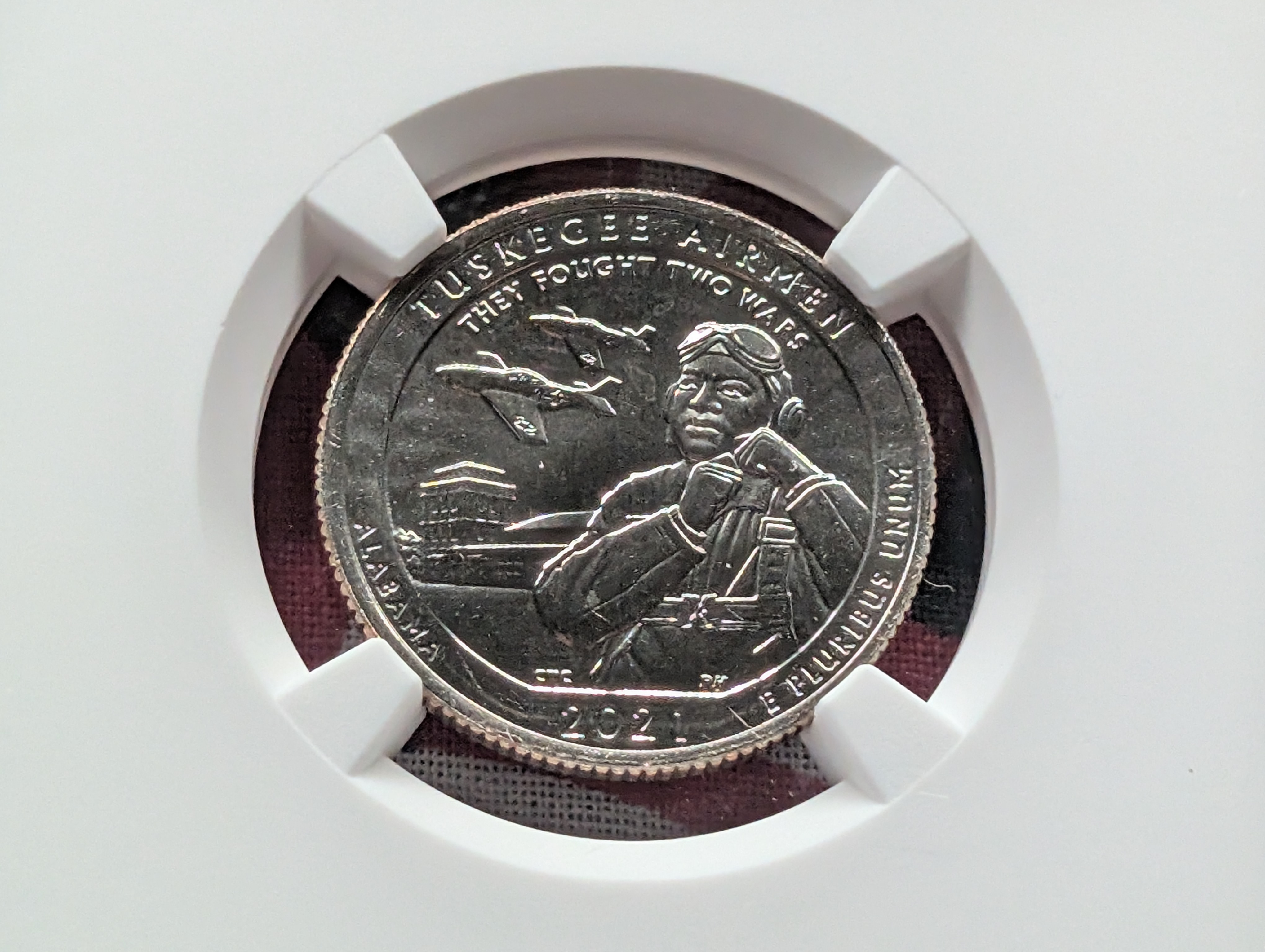 2021-D Tuskegee Airmen Quarter - NGC MS68