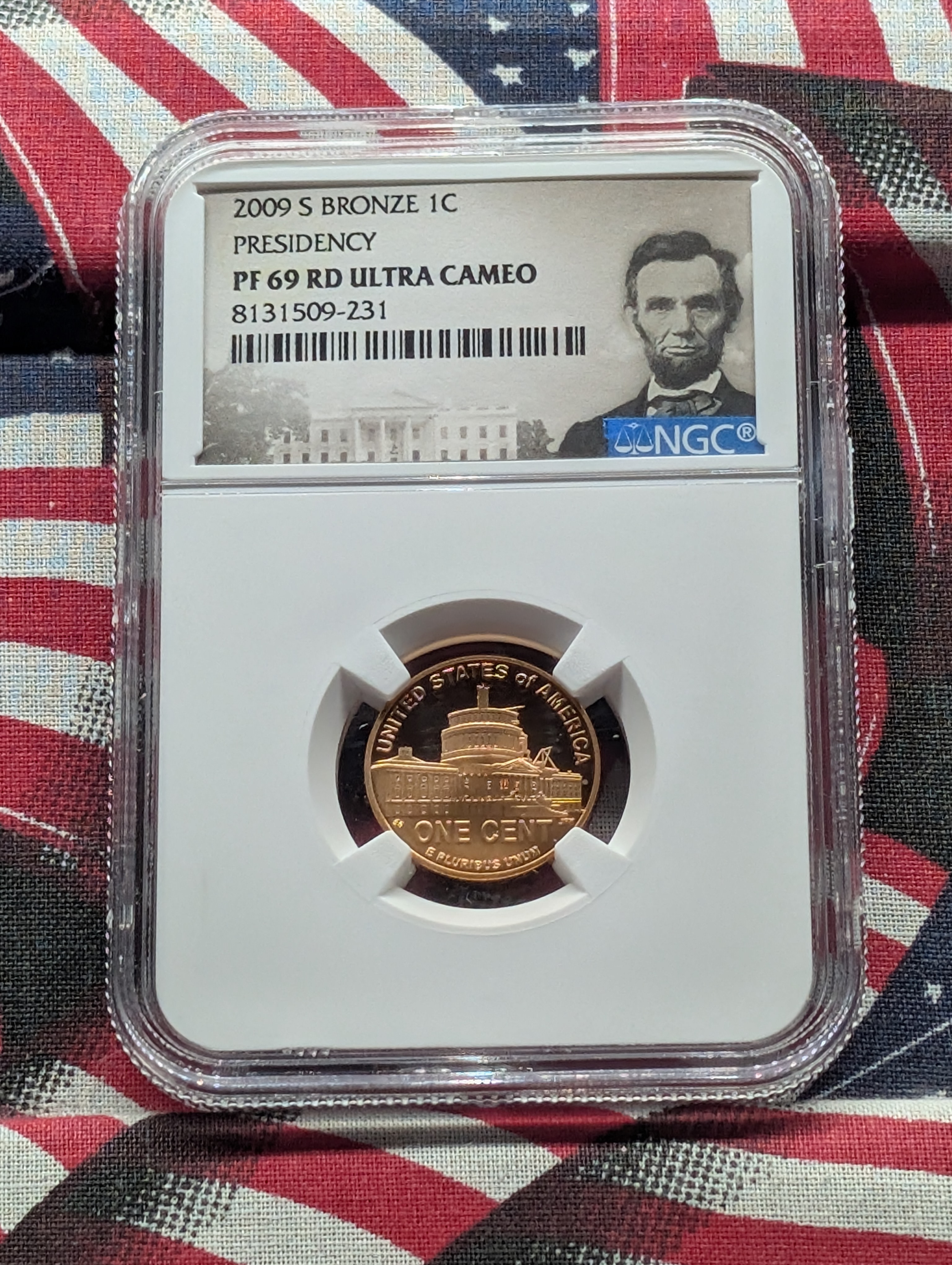 2009-S PROOF Bronze Presidency Cent - NGC PF69 RD ULTRA CAMEO