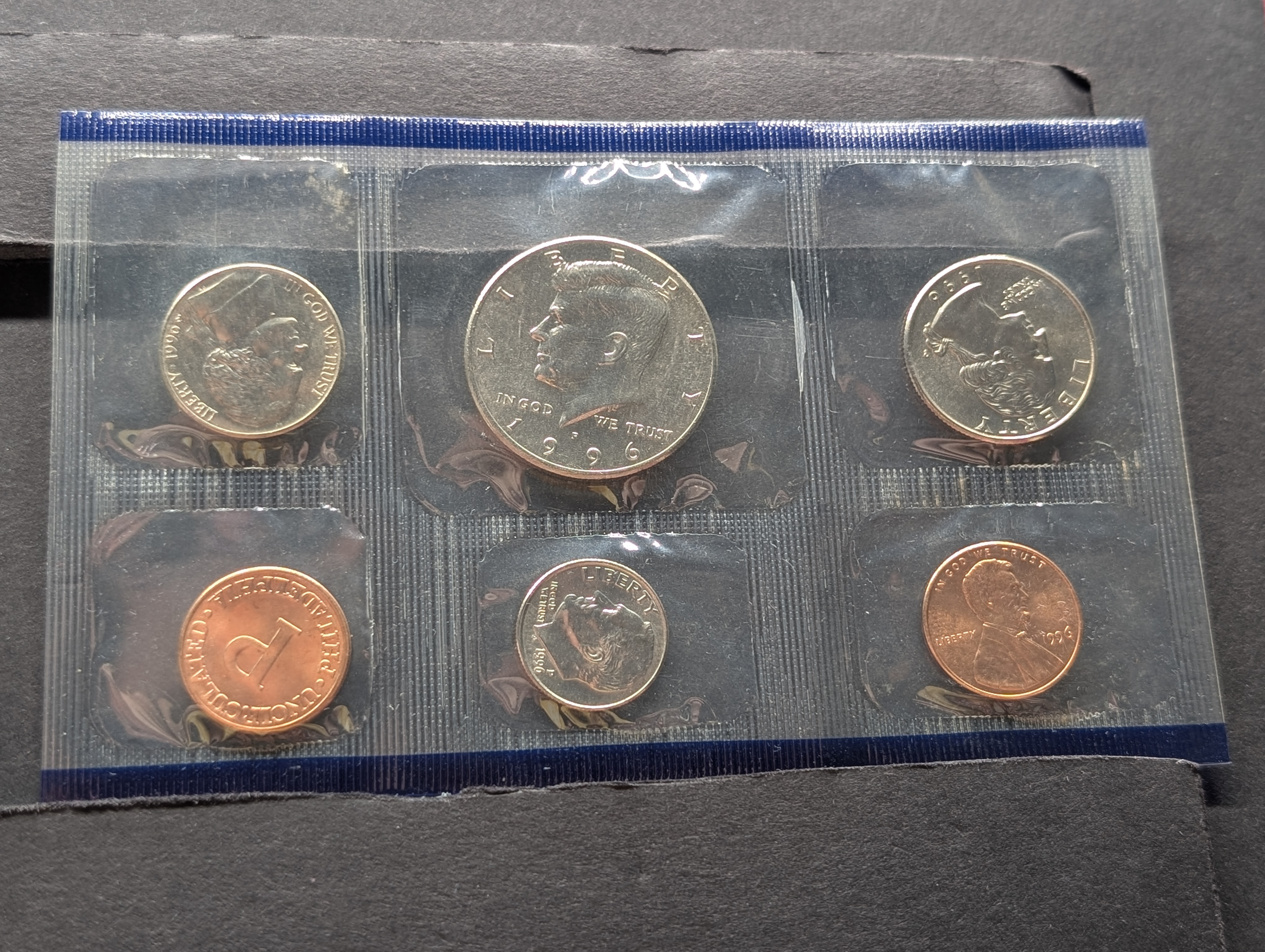 1996 U.S. Mint Uncirculated Coin Set in OGP w/ COA - Missing West Point Dime