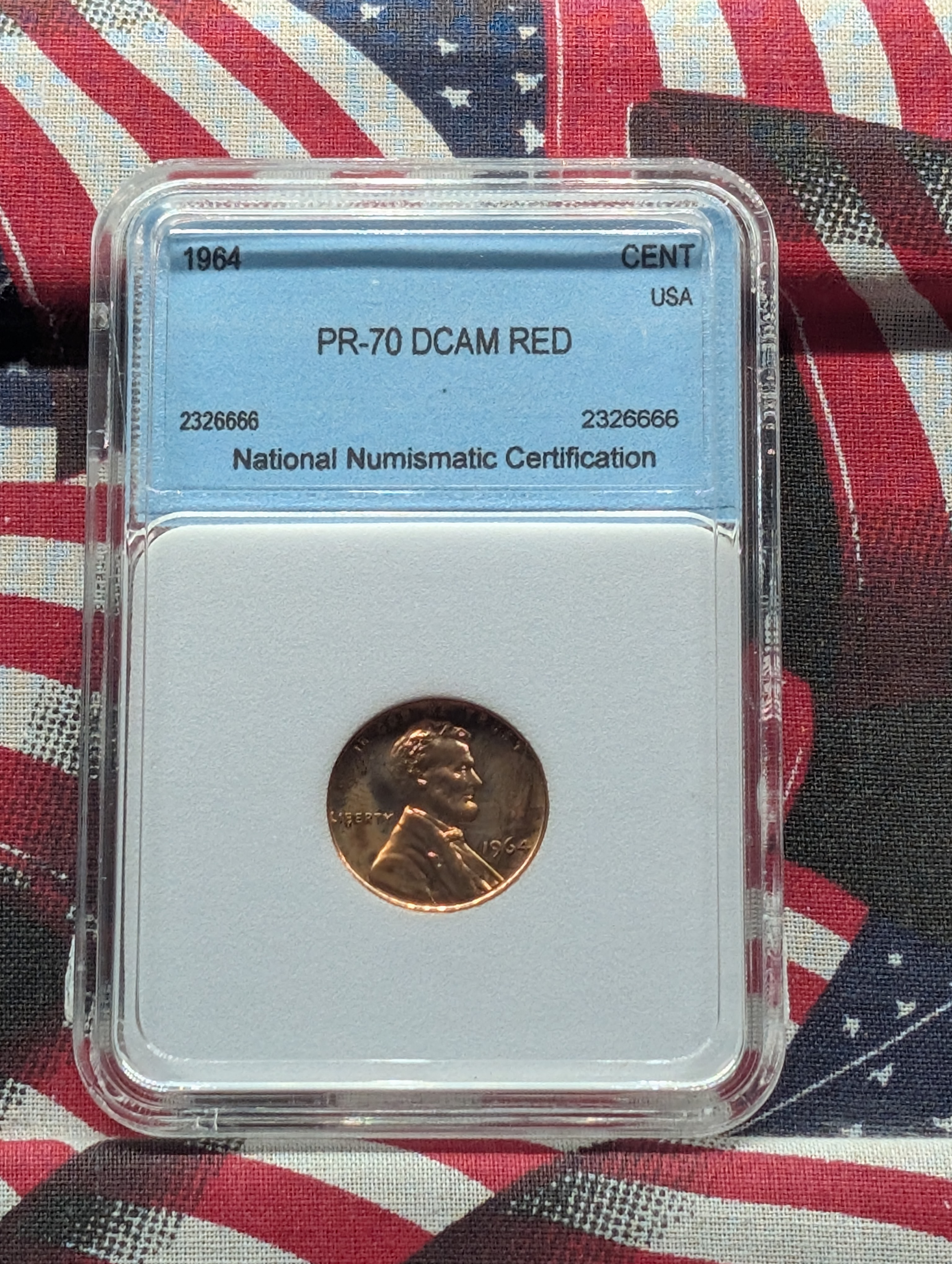 1964-P PROOF Lincoln Memorial Cent - NNC Cert. PR-70 DCAM RED
