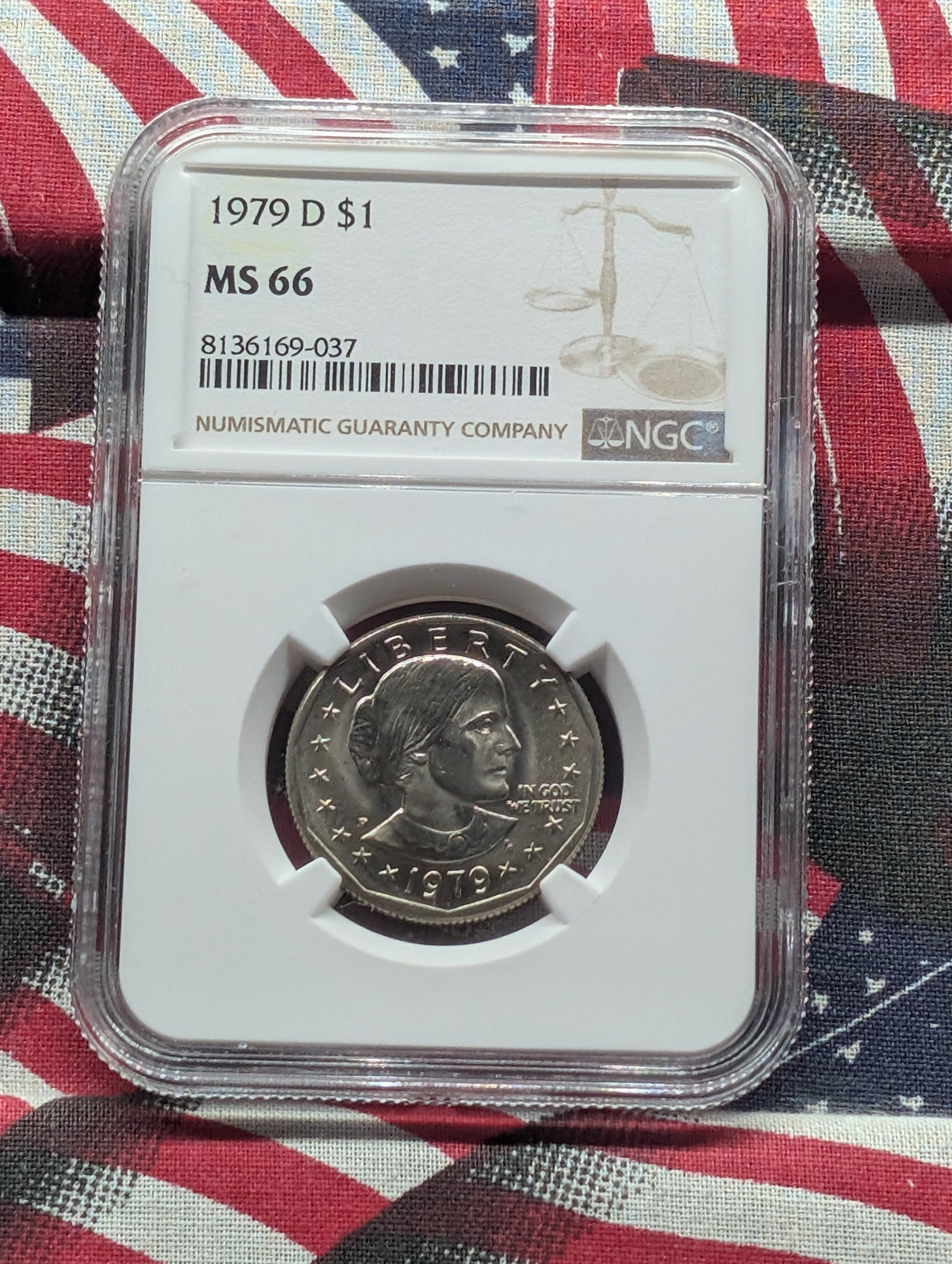 1979-D Susan B. Anthony Dollar - NGC MS66