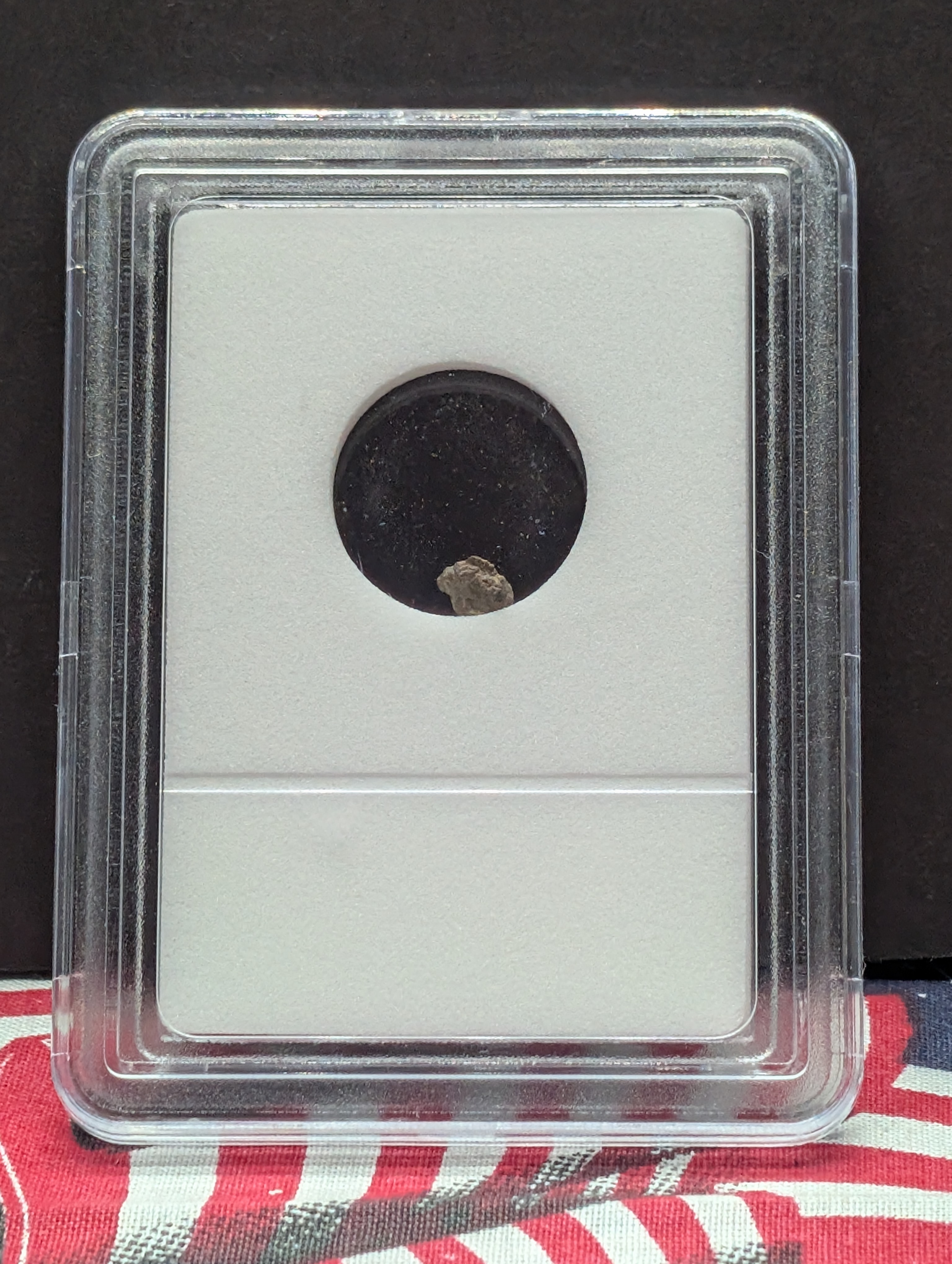 Authentic Meteorite Space Rock - North West Africa - Sahara Desert Find - Nickel Iron - Slabbed International Numismatic Bureau