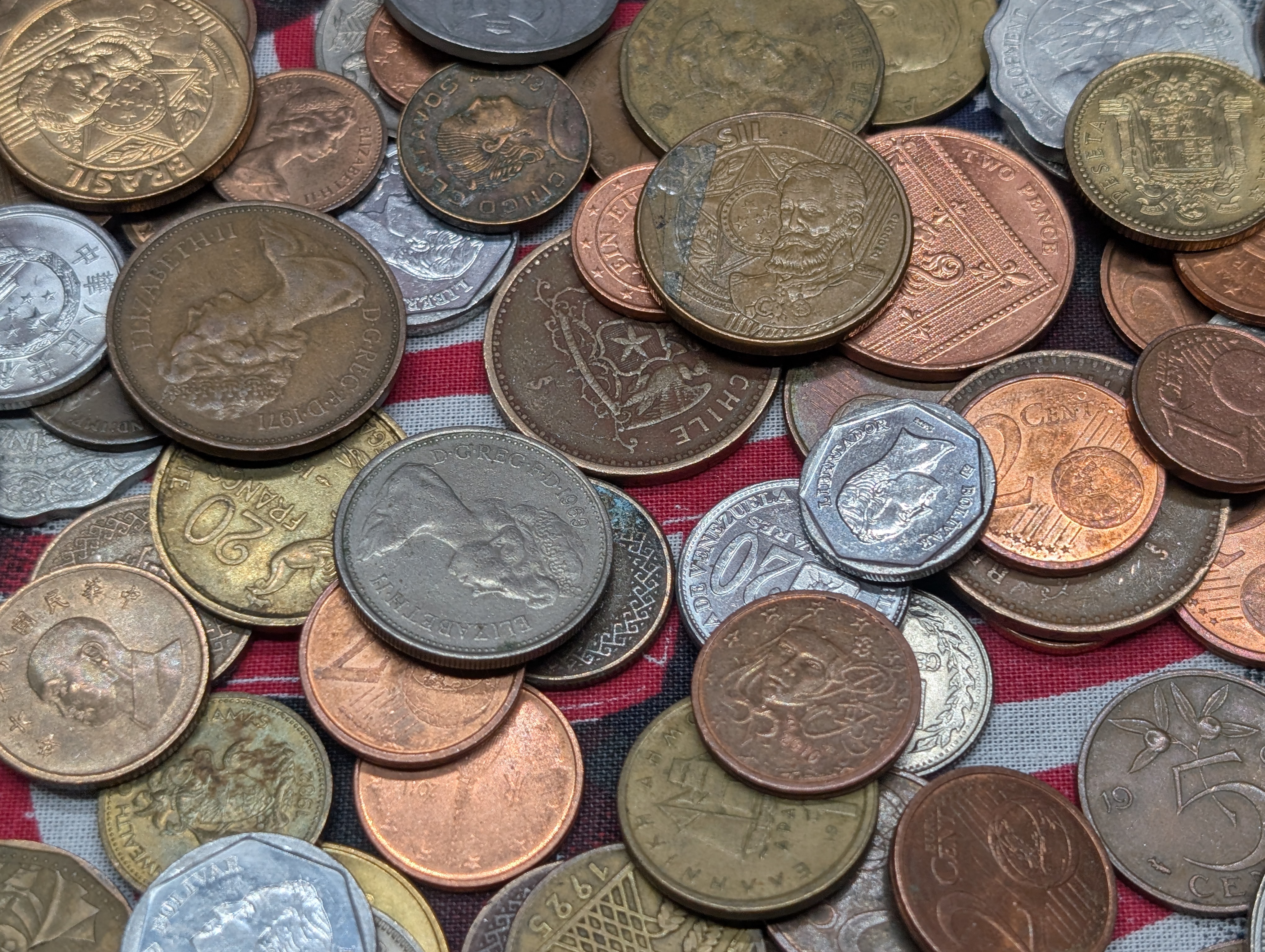 1.8 Lbs. of Various Vintage & Modern World Coins